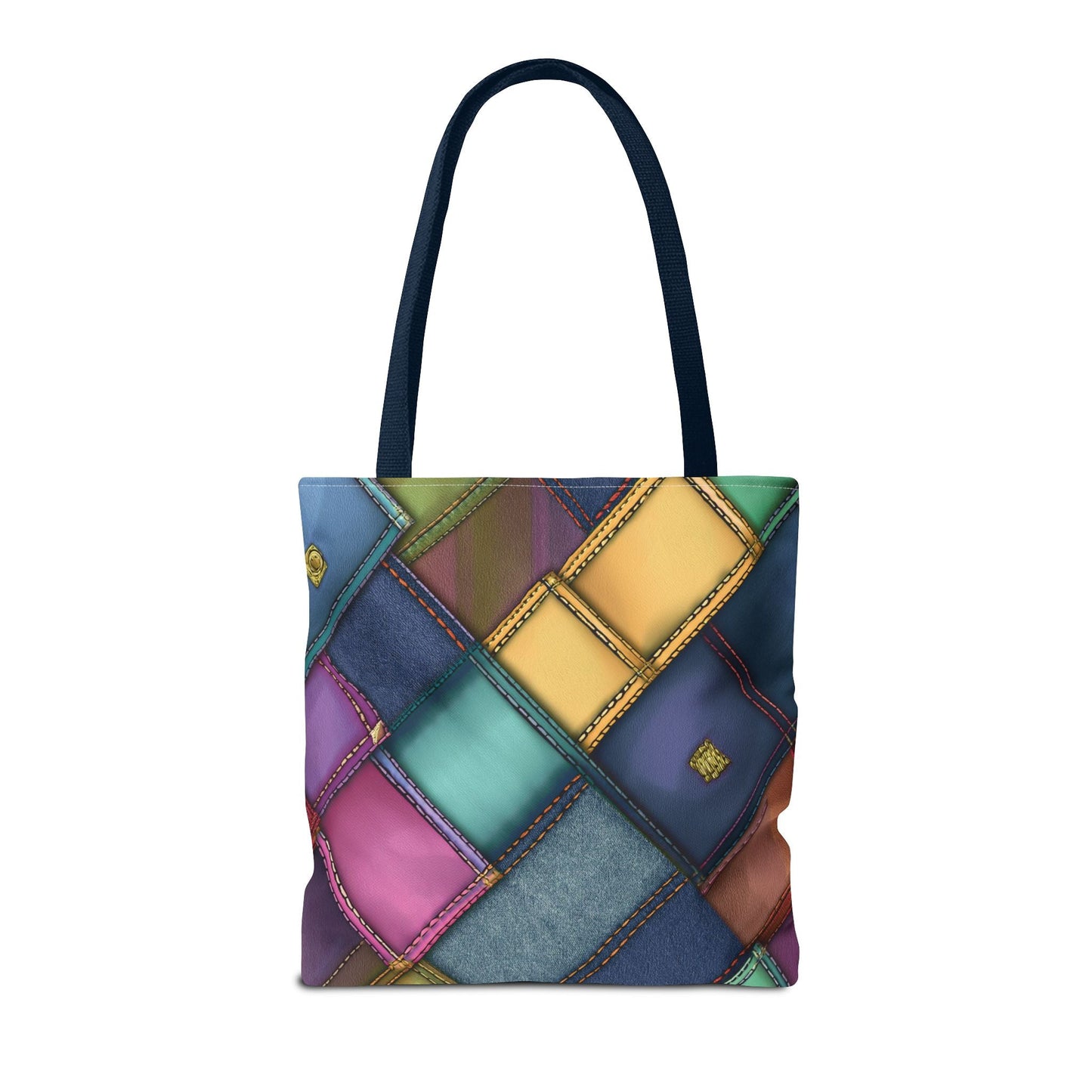 Denim Canvas Bag, Tote Bag Denim Printify