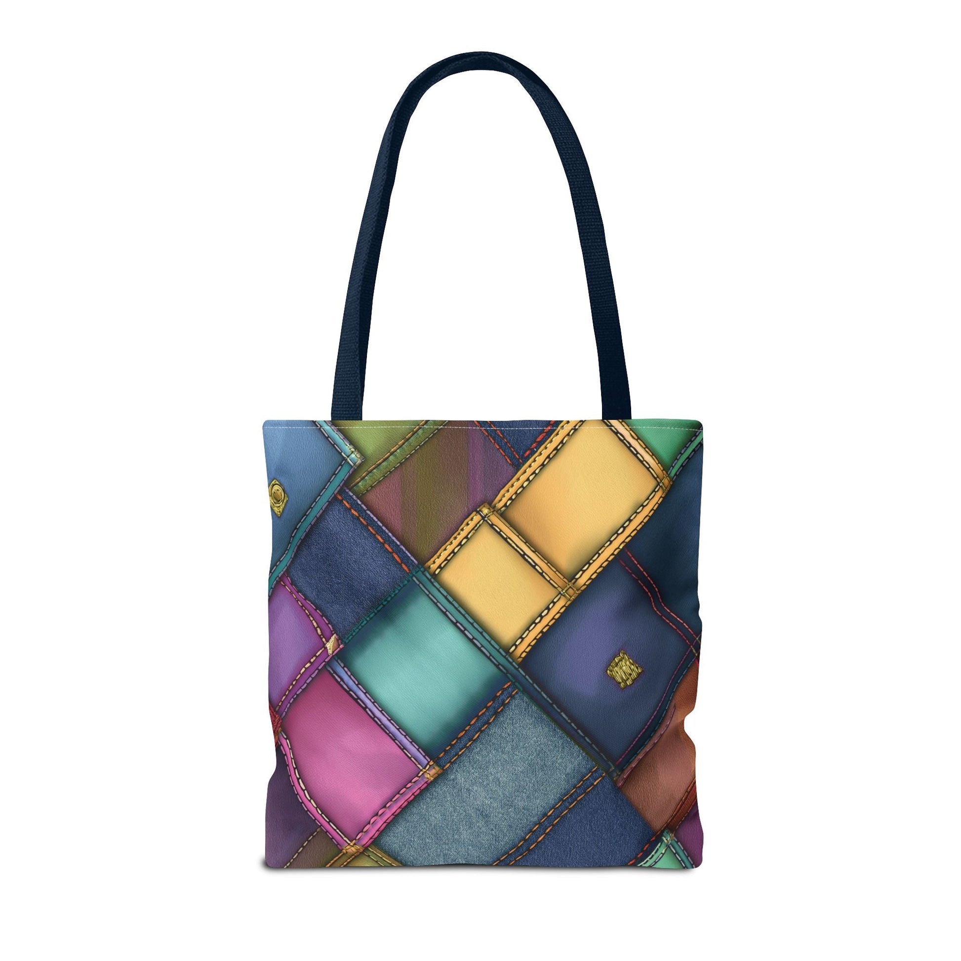 Denim Canvas Bag, Tote Bag Denim Printify