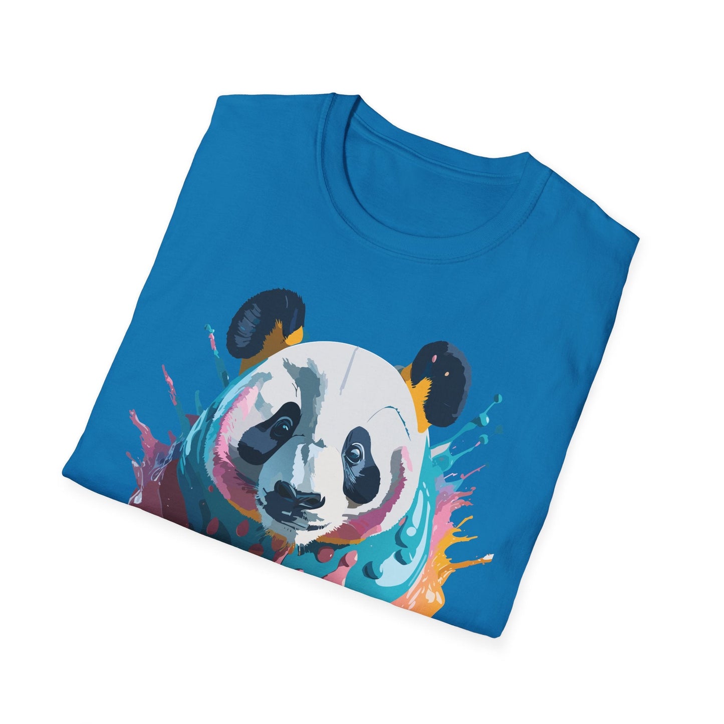 Panda Shirt Unisex T Shirt Gildan Softstyle 64000 Panda Graphic Animal Tee 100 Percent Cotton