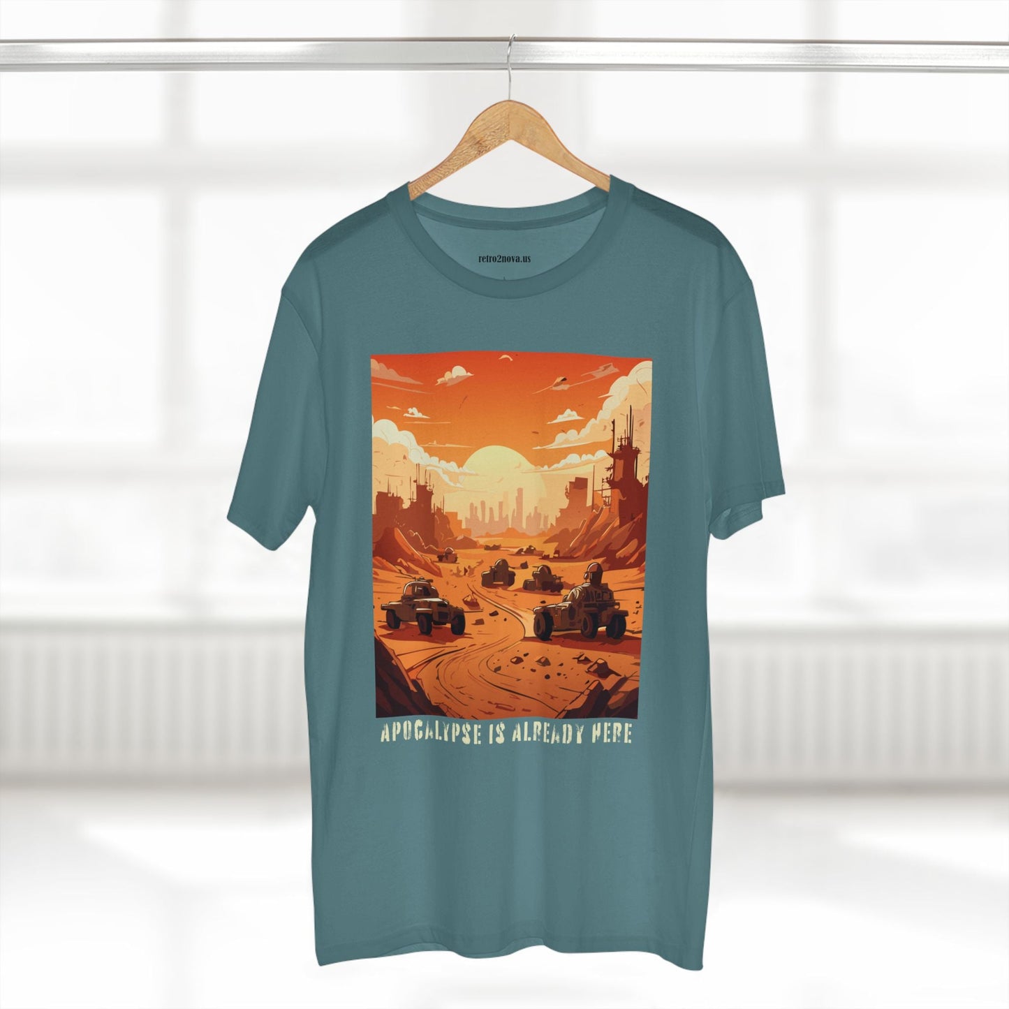 Retro2Nova Cataclysm Doomsday Unisex Premium Cotton Tee With Original Art Design