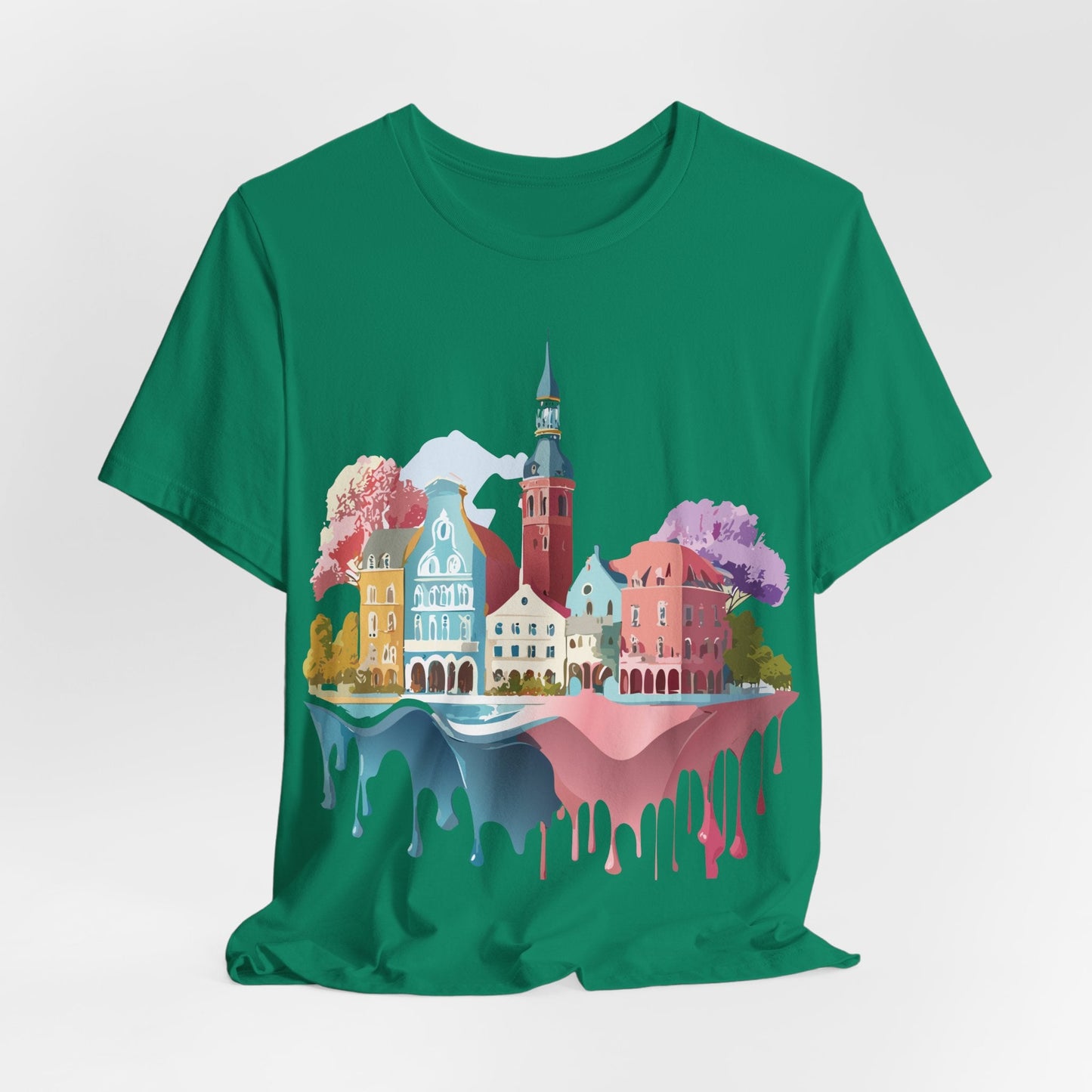 Germany Graphic Tee for Unisex Short Sleeve Shirt by Adelpha Art Design Vintage Inspired
