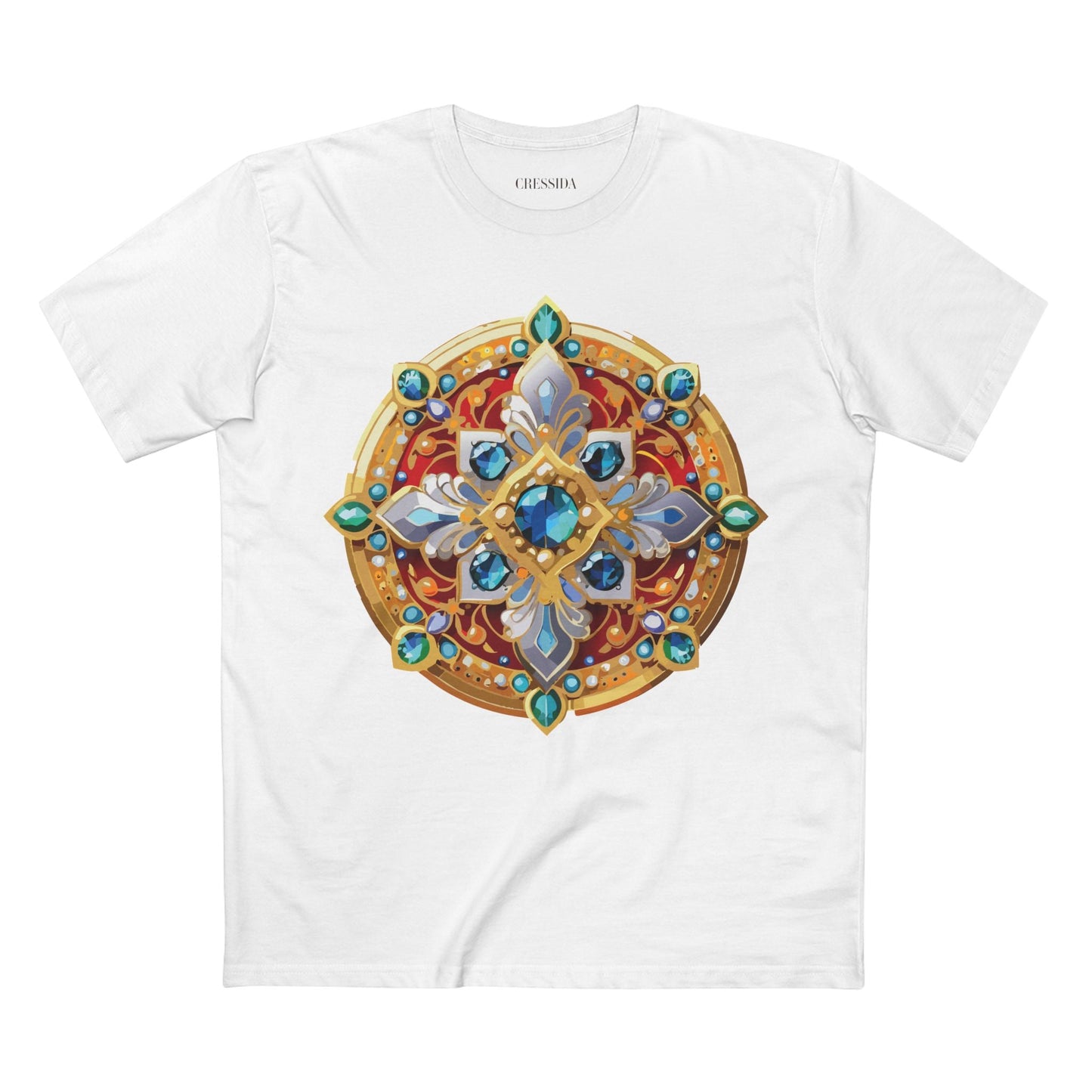 Medallion Graphic T-Shirt Unisex 100 Cotton With Gold Art Design Medal Tee 8