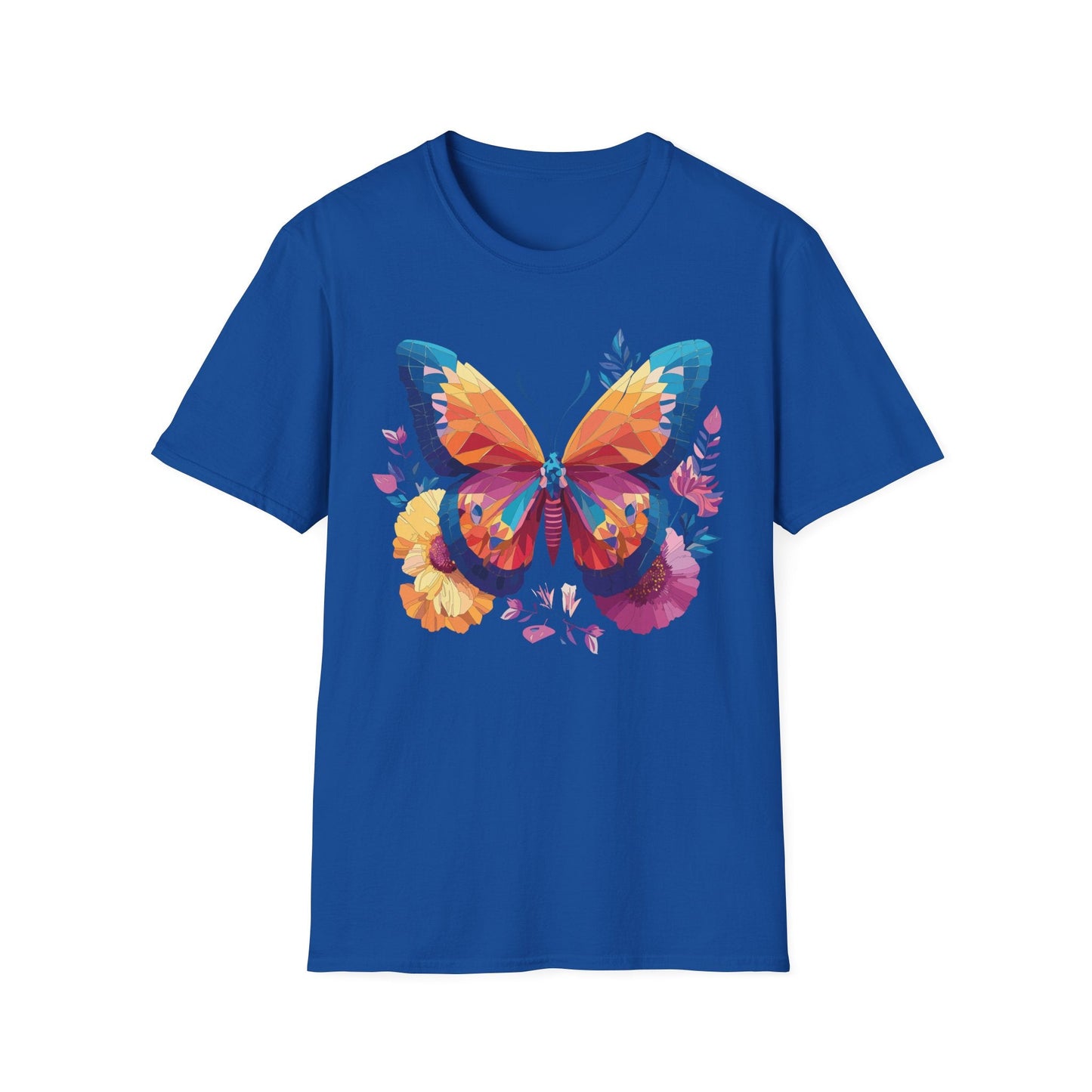 Butterfly Shirt Unisex Softstyle Short Sleeve Tee Monarch Butterfly 100 Percent Cotton