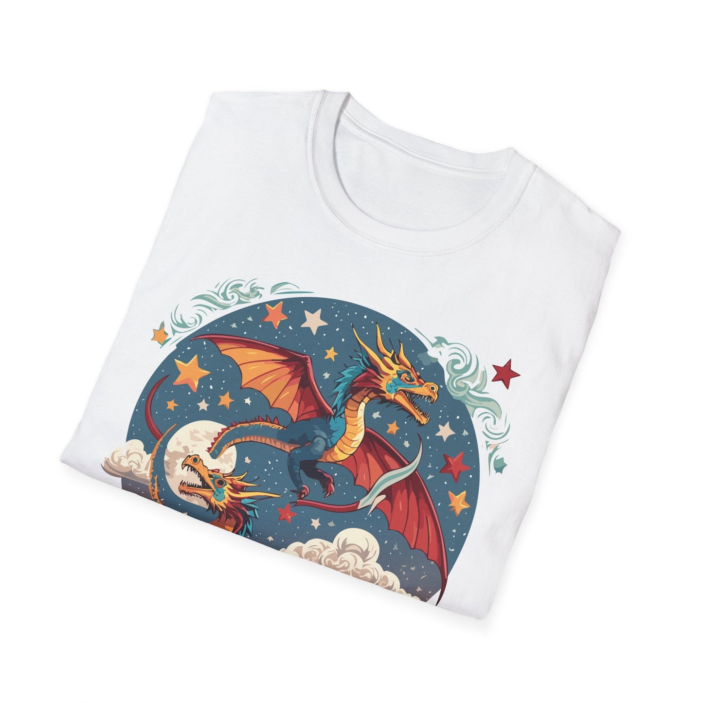 Dragon Graphic Unisex 100 Cotton Tee with Animal Artwork Design 17