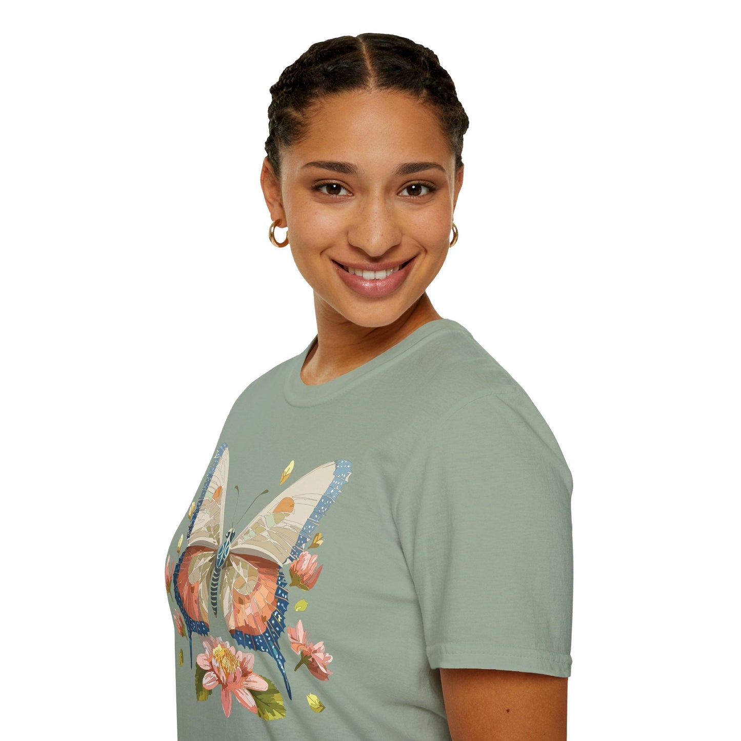 Butterfly Shirt Unisex Softstyle T Shirt Gildan 64000 100 Cotton Monarch Butterfly Gift