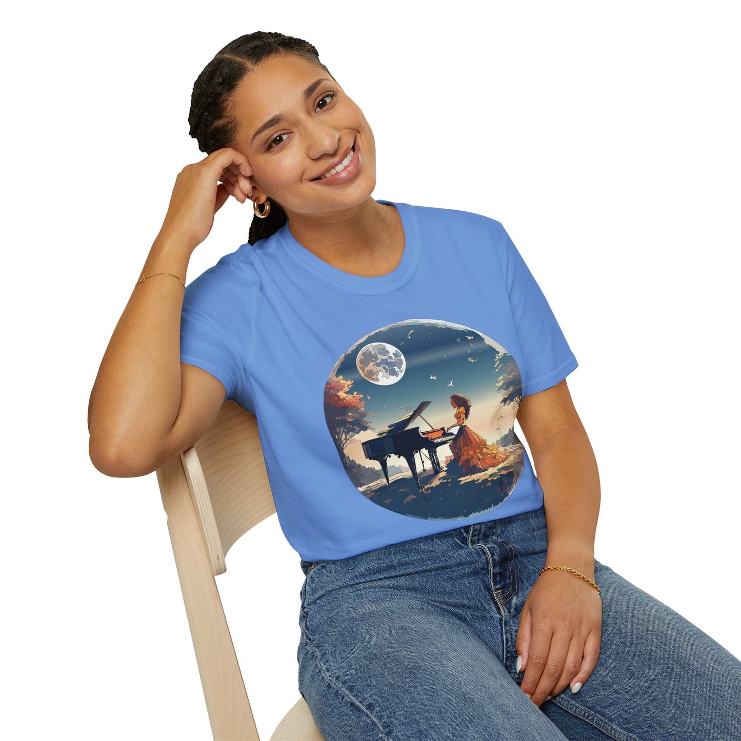 Womens Graphic T Shirt Art Design Gildan Softstyle Tee 100 Percent Ring Spun Cotton Unisex