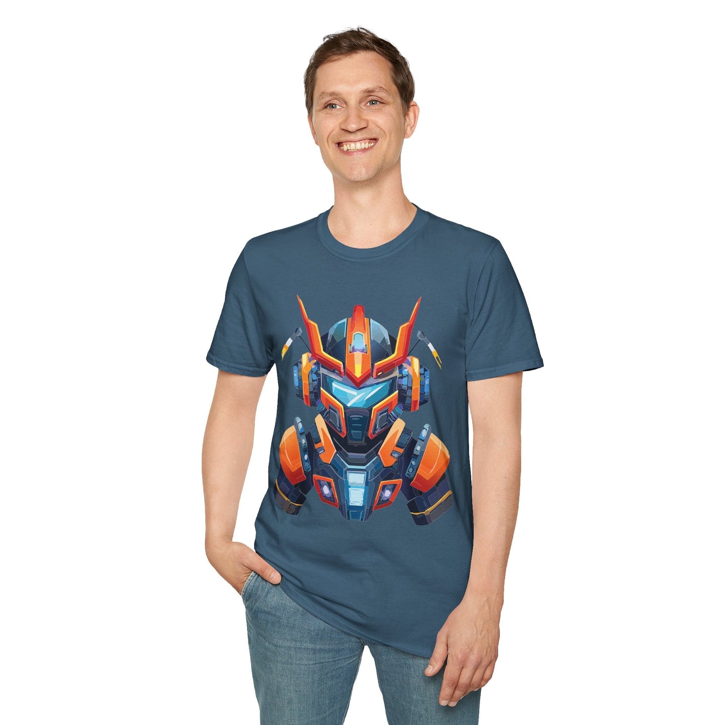 Cyborg Tee Unisex Robot Shirt Terminator Style 100 Percent Ring Spun Cotton Short Sleeve