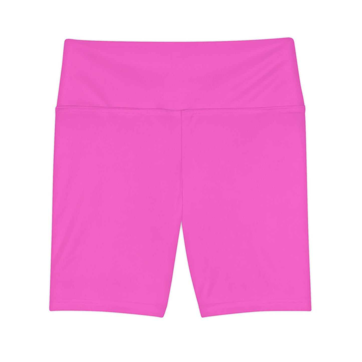 Bubblegum Fizz Purple Workout Shorts — Women's High-Waist Pink Biker Shorts