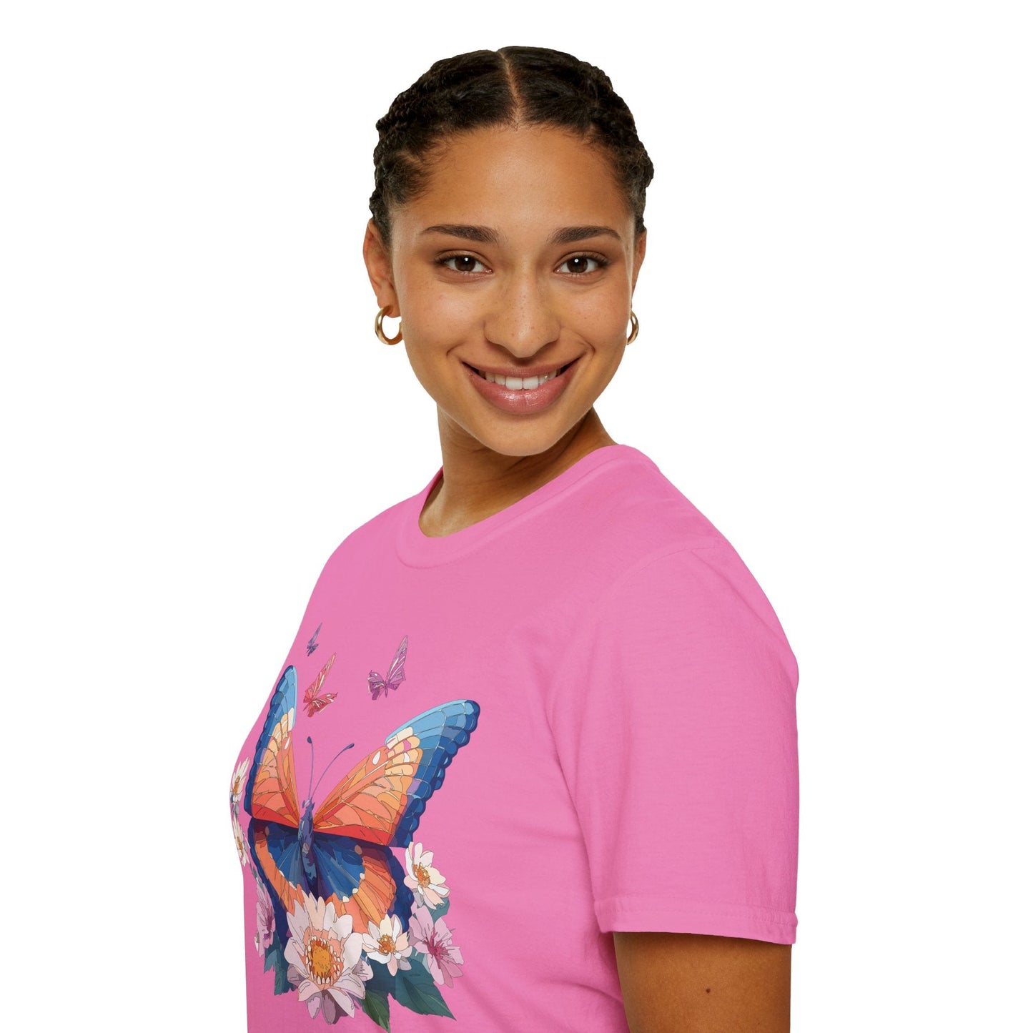 Monarch Butterfly Unisex Softstyle Tee Gildan 64000 Lightweight Breathable 100 Cotton Tee
