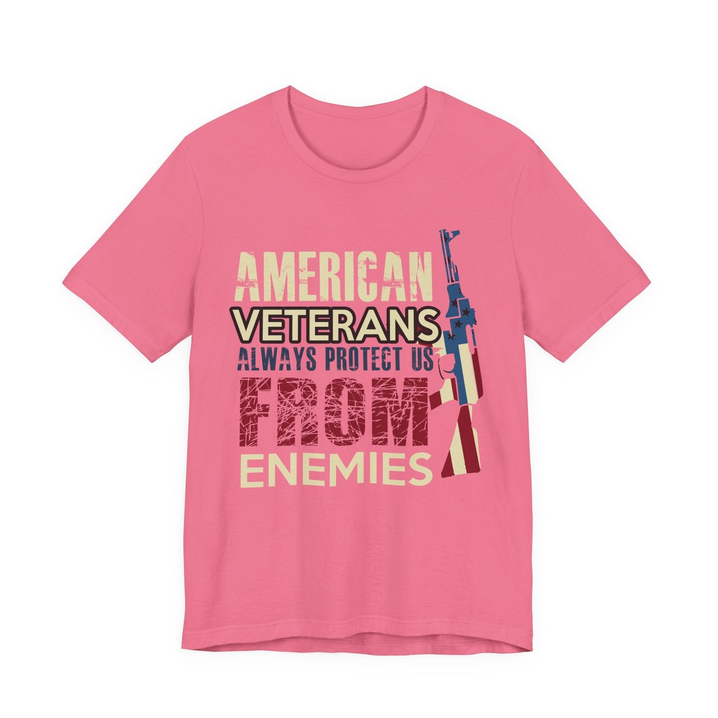Army Veteran Patriotic Graphic Design Unisex Cotton T-Shirt v44