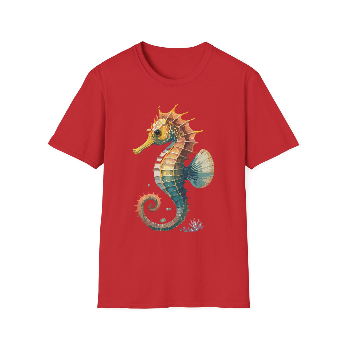 Watercolor Seahorse T-Shirt | Ocean Marine Life Tee