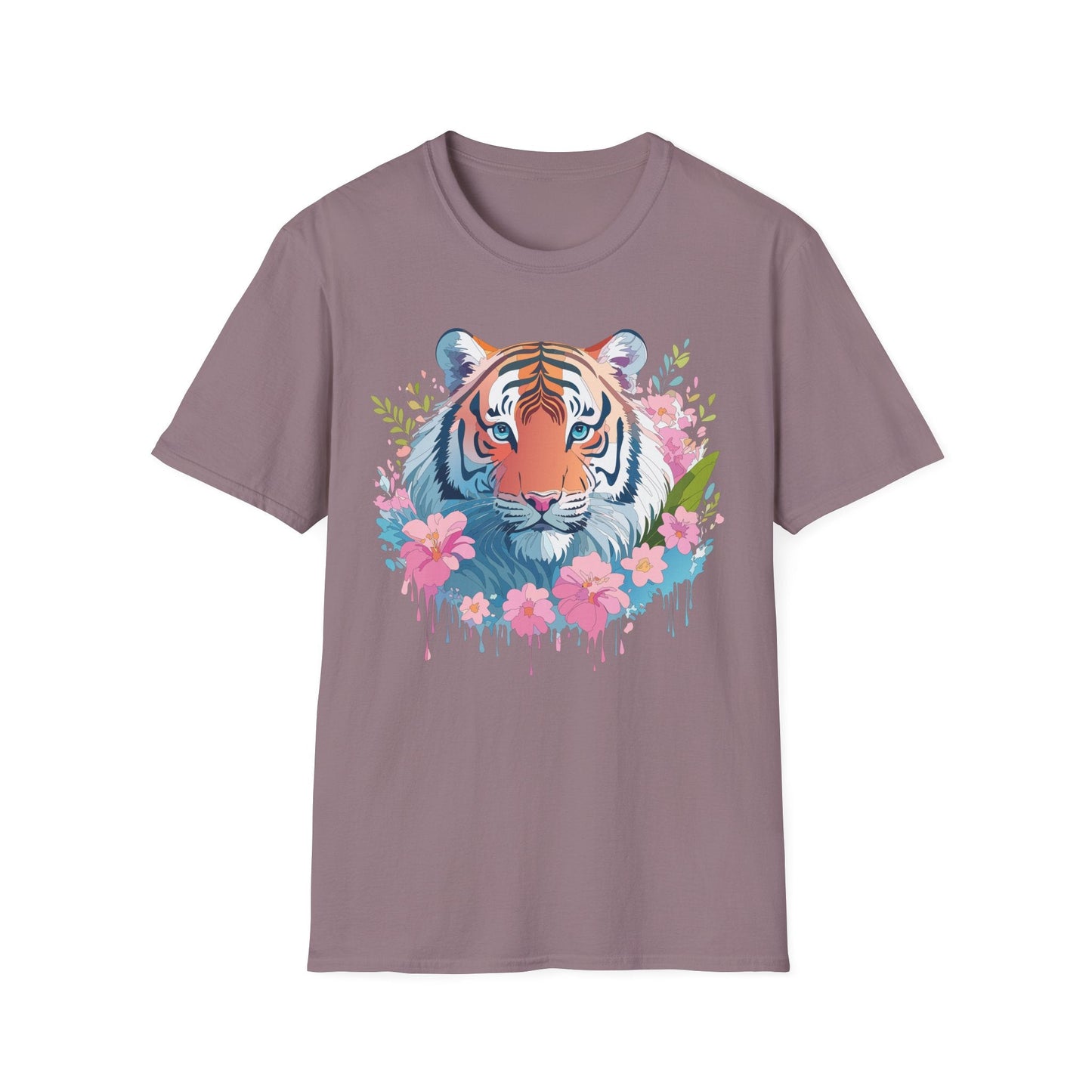 Unisex Tiger Shirt Gildan Softstyle 64000 Cotton Tee Everyday Comfort