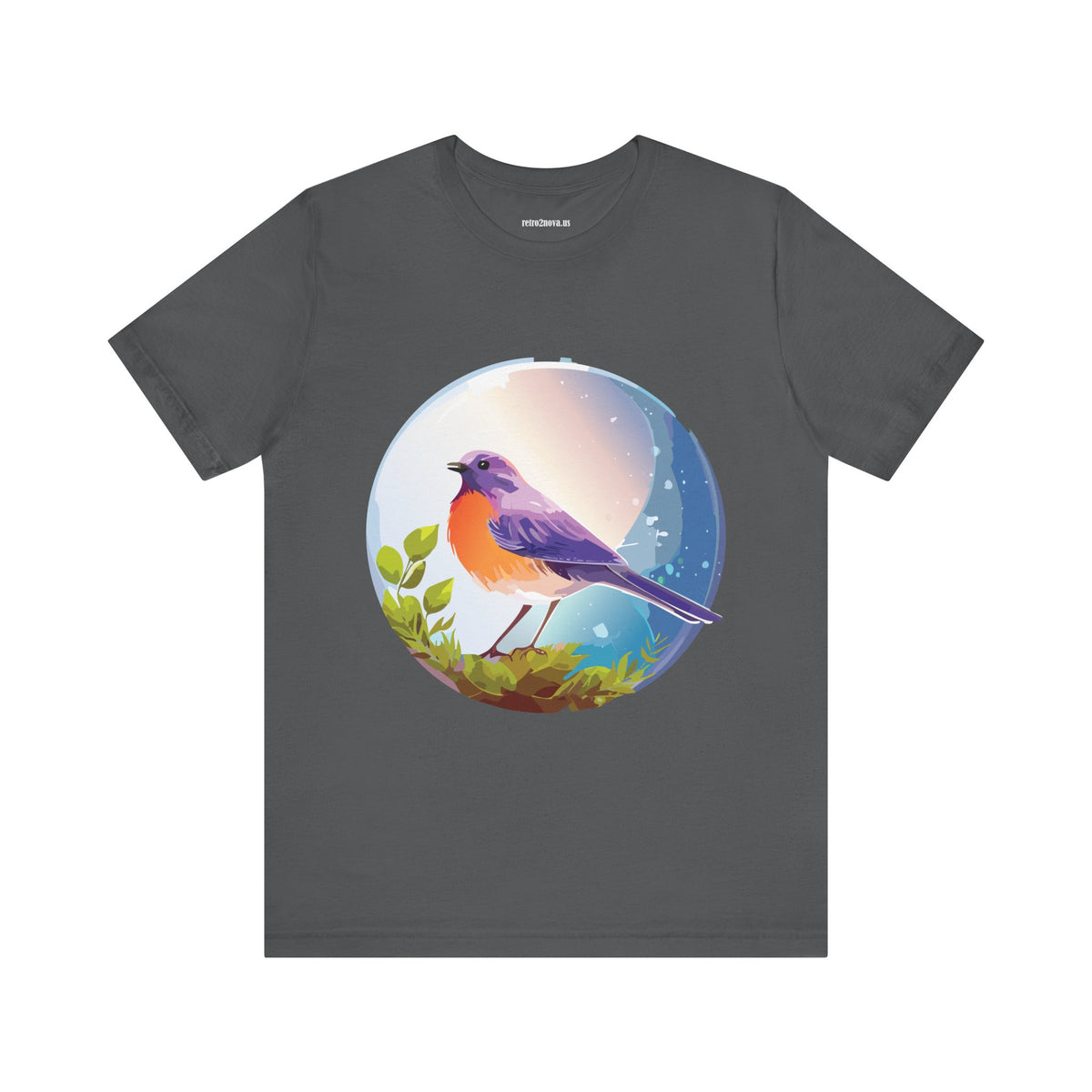 Bird Graphic Unisex Cotton Bella+Canvas Tee with Animal Design ab3