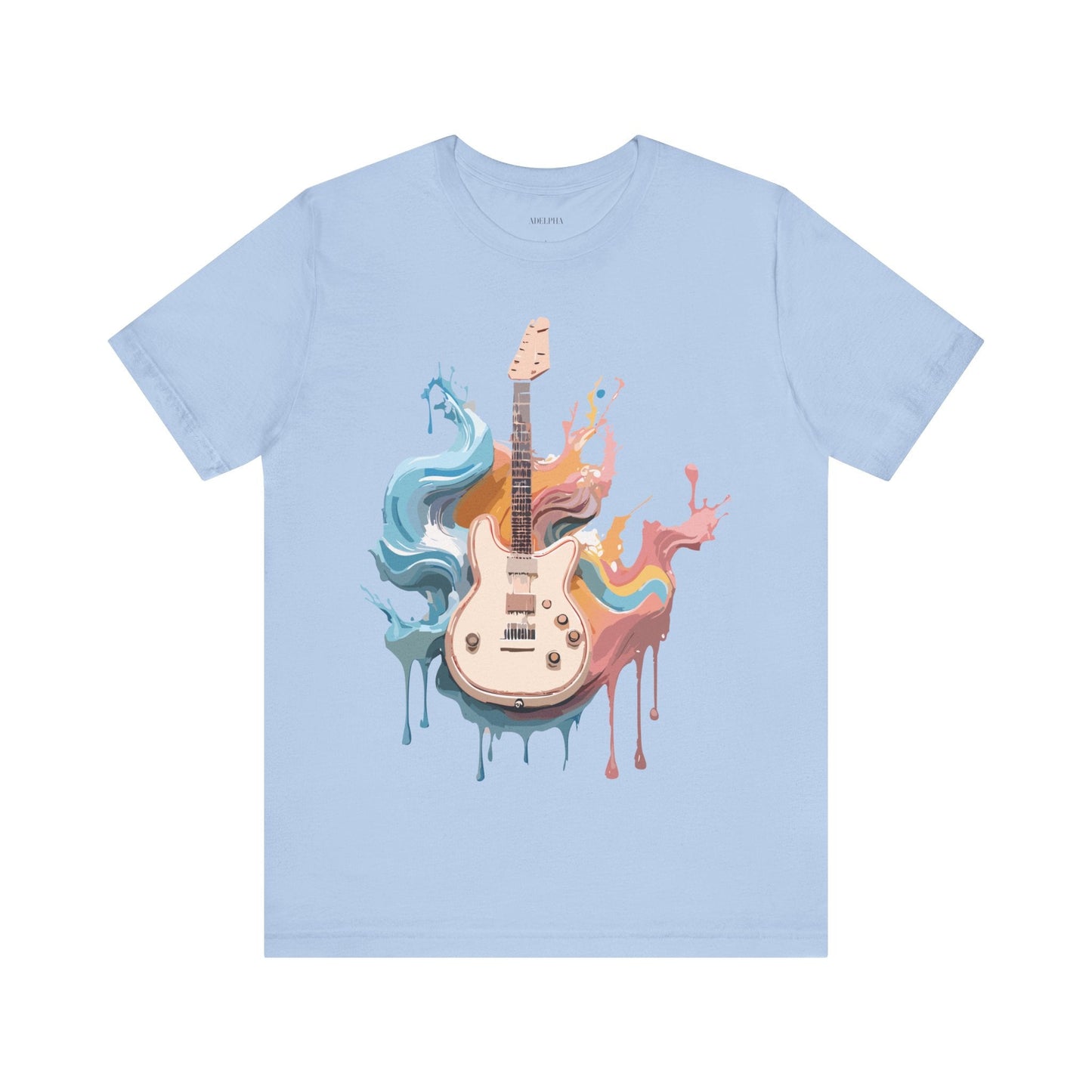 Music T Shirt Unisex Graphic Tee Featuring Original Adelpha Artwork Vintage Inspired Design