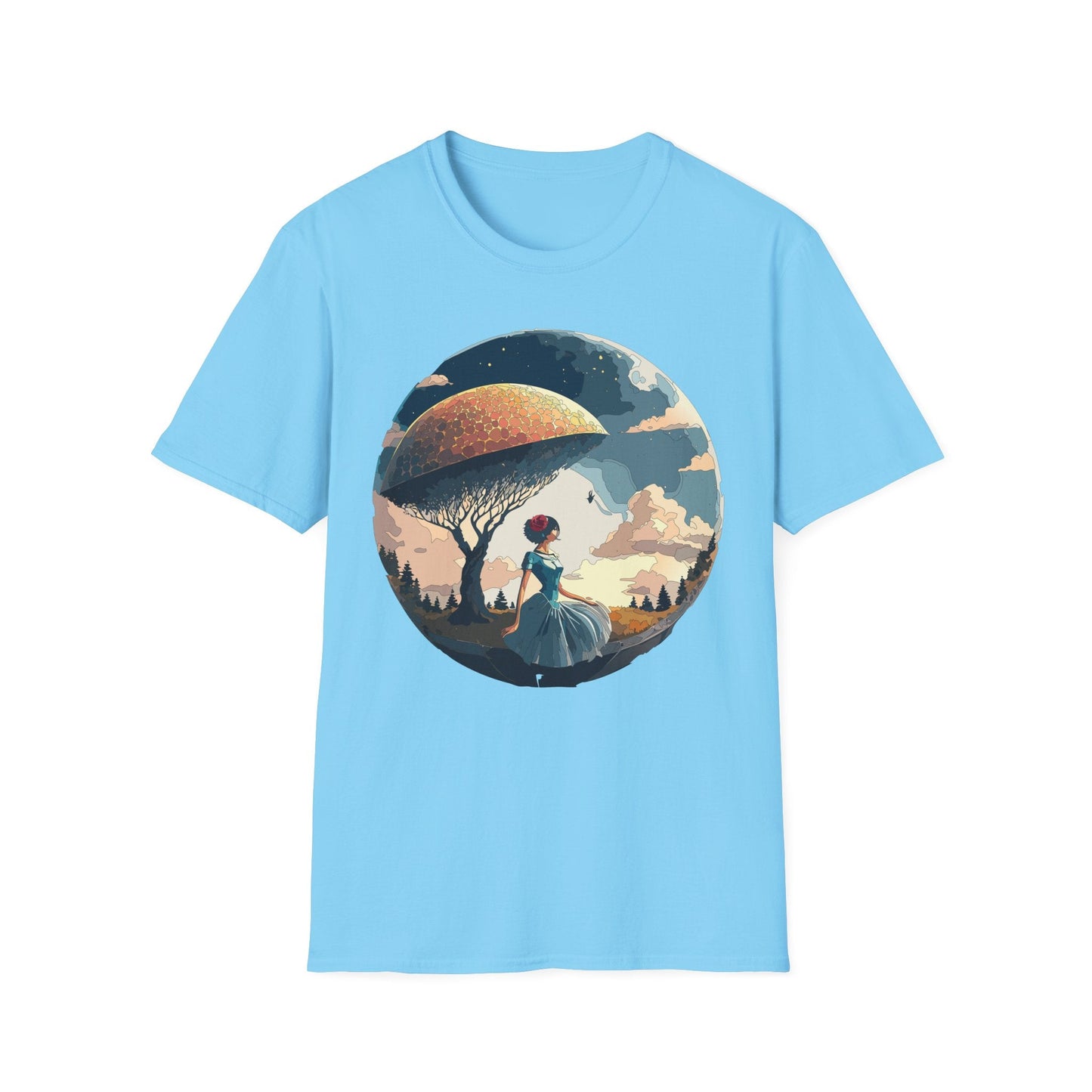 Womens Ladies Graphic T Shirts Art Design Shirt Gildan Softstyle 64000 Unisex Tee