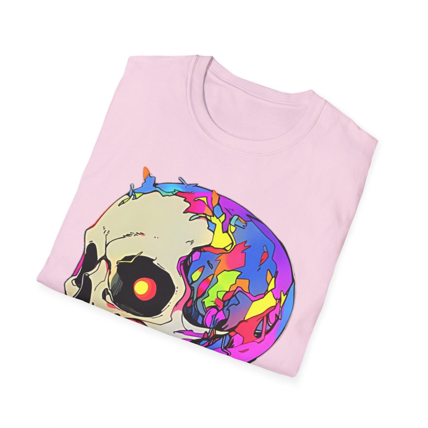 Skull Tee Shirt Unisex Skeleton Shirt Gildan Softstyle 64000 Short Sleeve Graphic Design