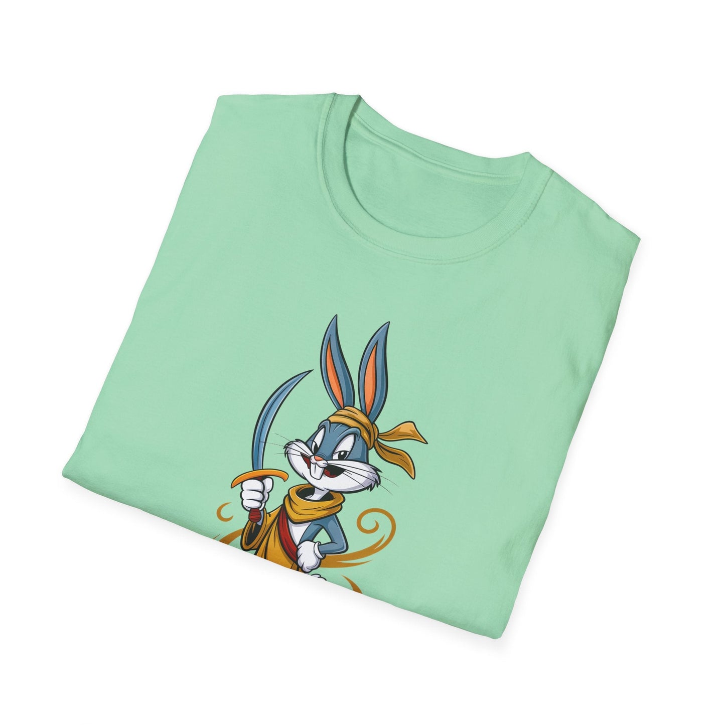 Cartoon Bunny Graphic Unisex Cotton Animal Animation Artwork Design Tee 27