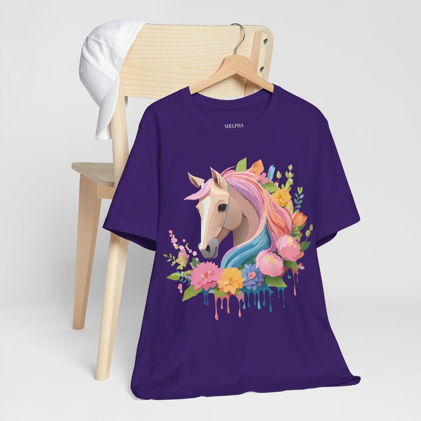 Horse Graphic Unisex 100 Cotton Vintage Animal Art T-Shirt 2