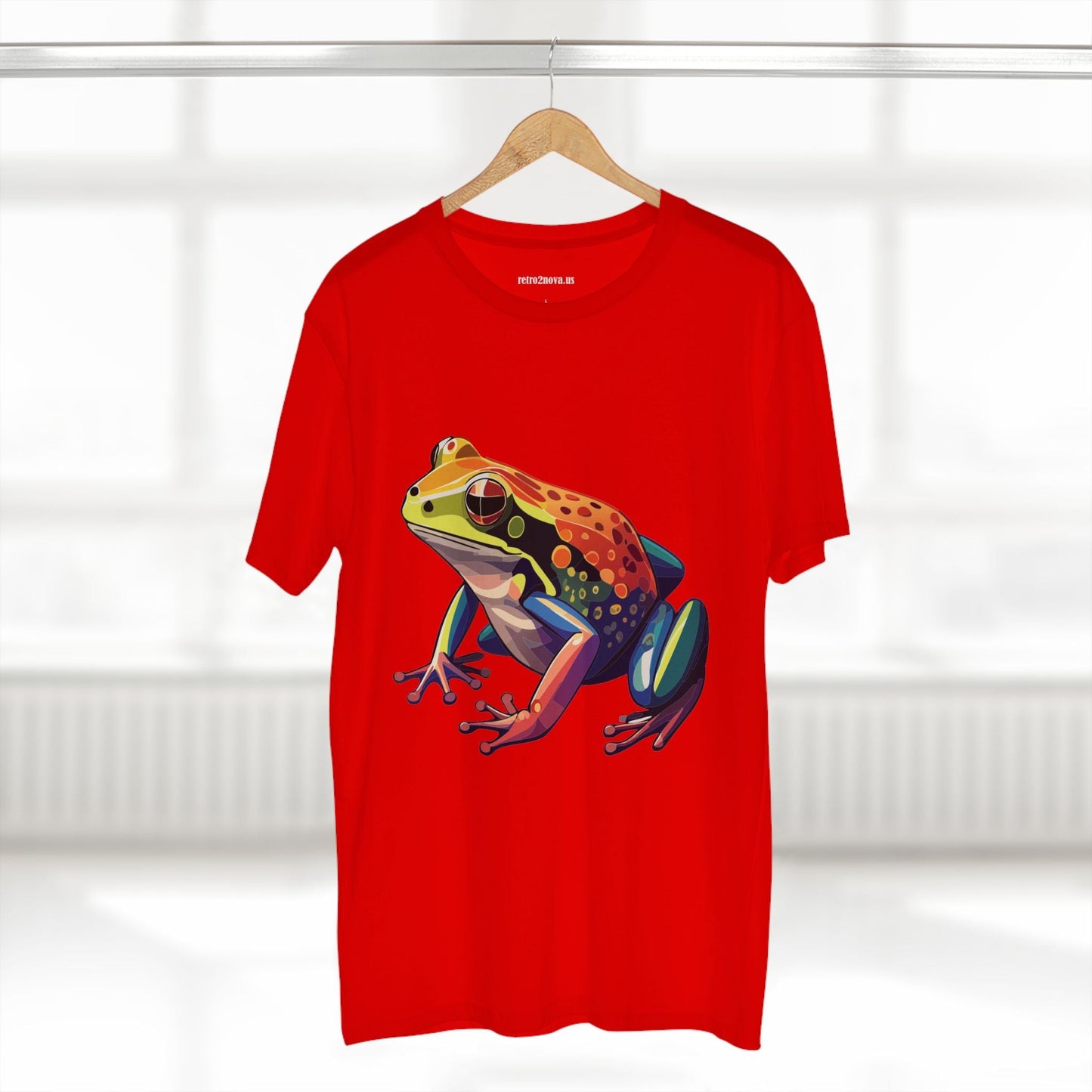 Unisex Premium Cotton Tee Frog Animal Shirt Original Art Design Retro2Nova Art Collection Exclusives