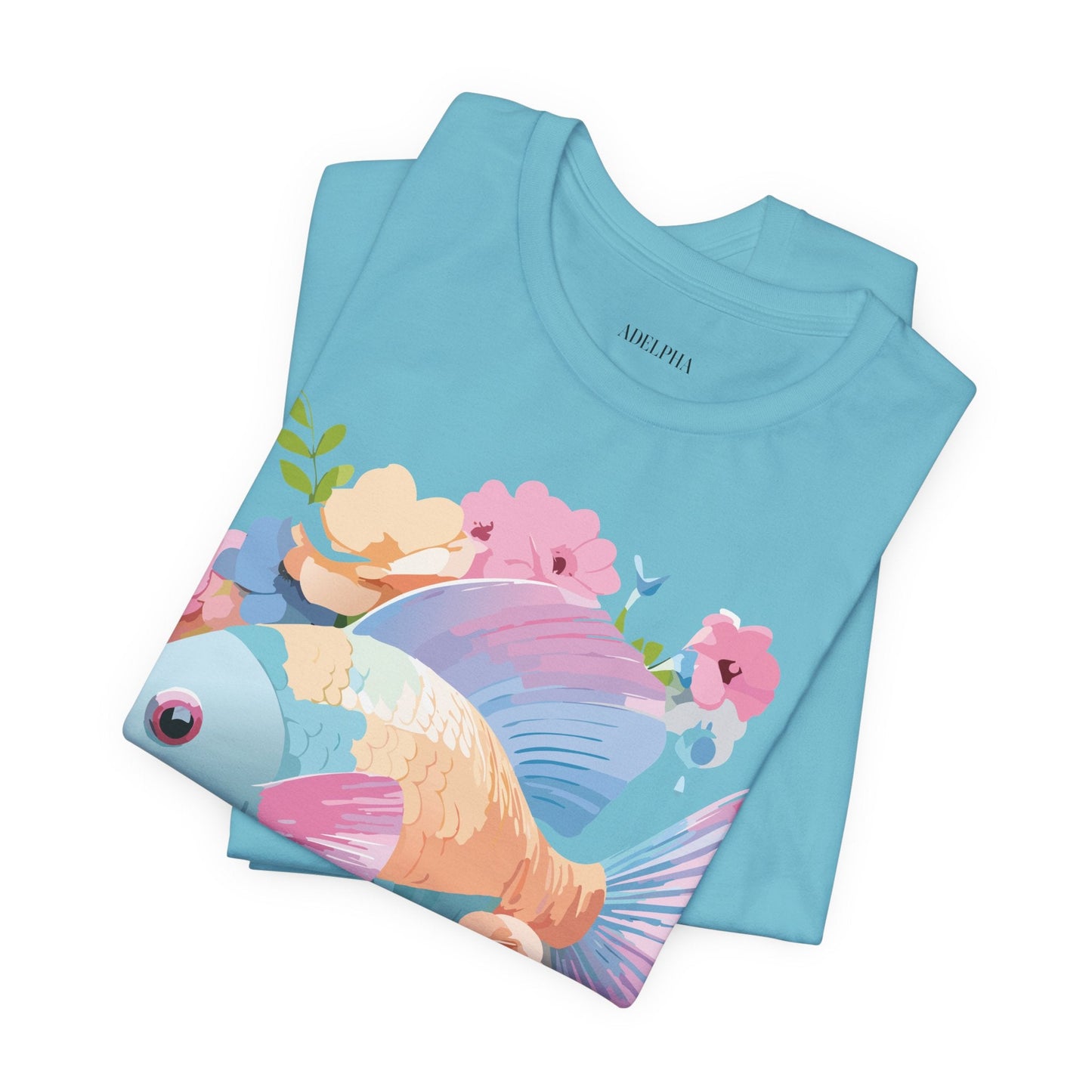 Fish Graphic Unisex 100 Cotton Vintage Artwork Tee 1