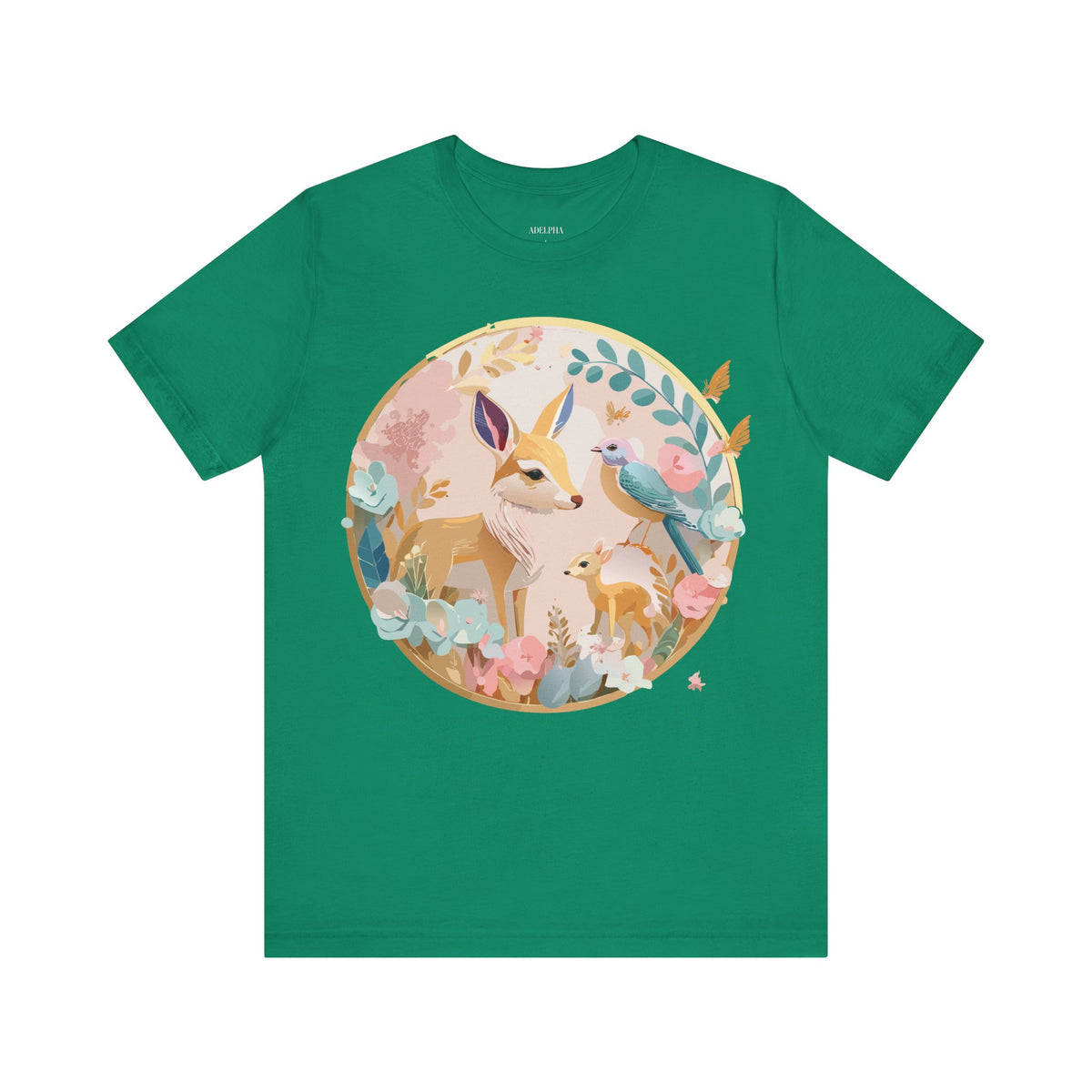 Medallion Graphic Unisex Cotton Bella+Canvas Tee with Art Design d82