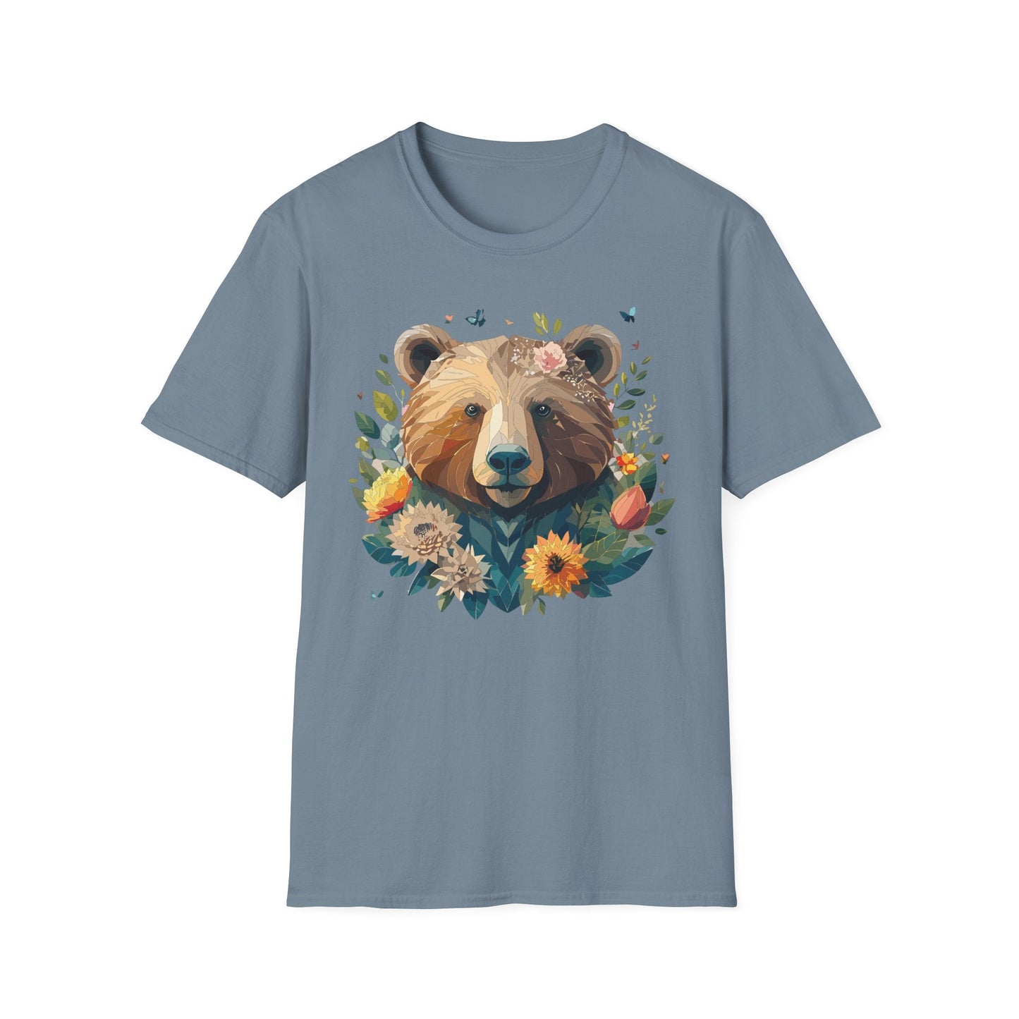 Bear T Shirt Unisex Teddy Bear Tee Gildan Softstyle 64000 100 Percent Ring Spun Cotton