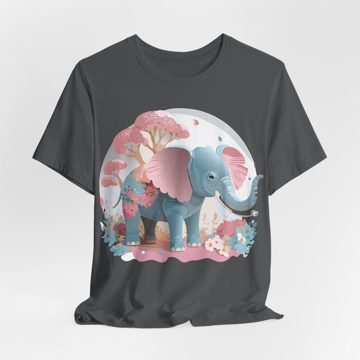 Adelpha Graphic Tee Unisex Vintage Inspired Artwork Elephant Short Sleeve Shirt Premium