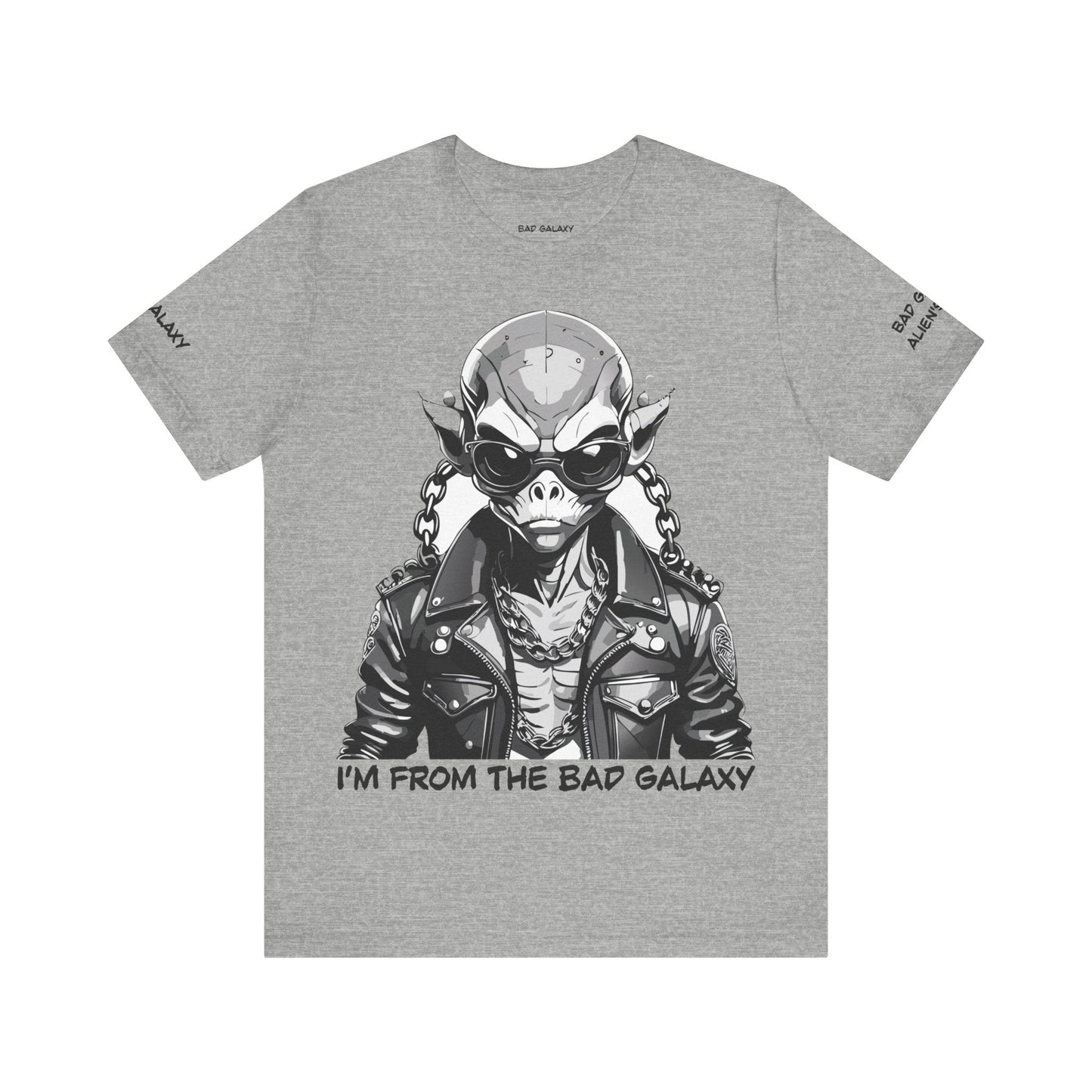 Tee Shirt With Alien From Bad Galaxy Made To Order 100 Percent Cotton Eco Friendly Inks USA