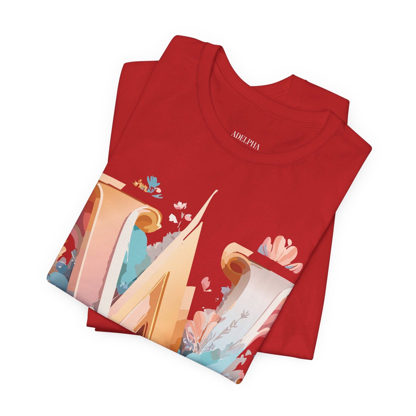Letter W Shirt Unisex Graphic Tee By Adelpha Vintage Inspired Art Short Sleeve Collection