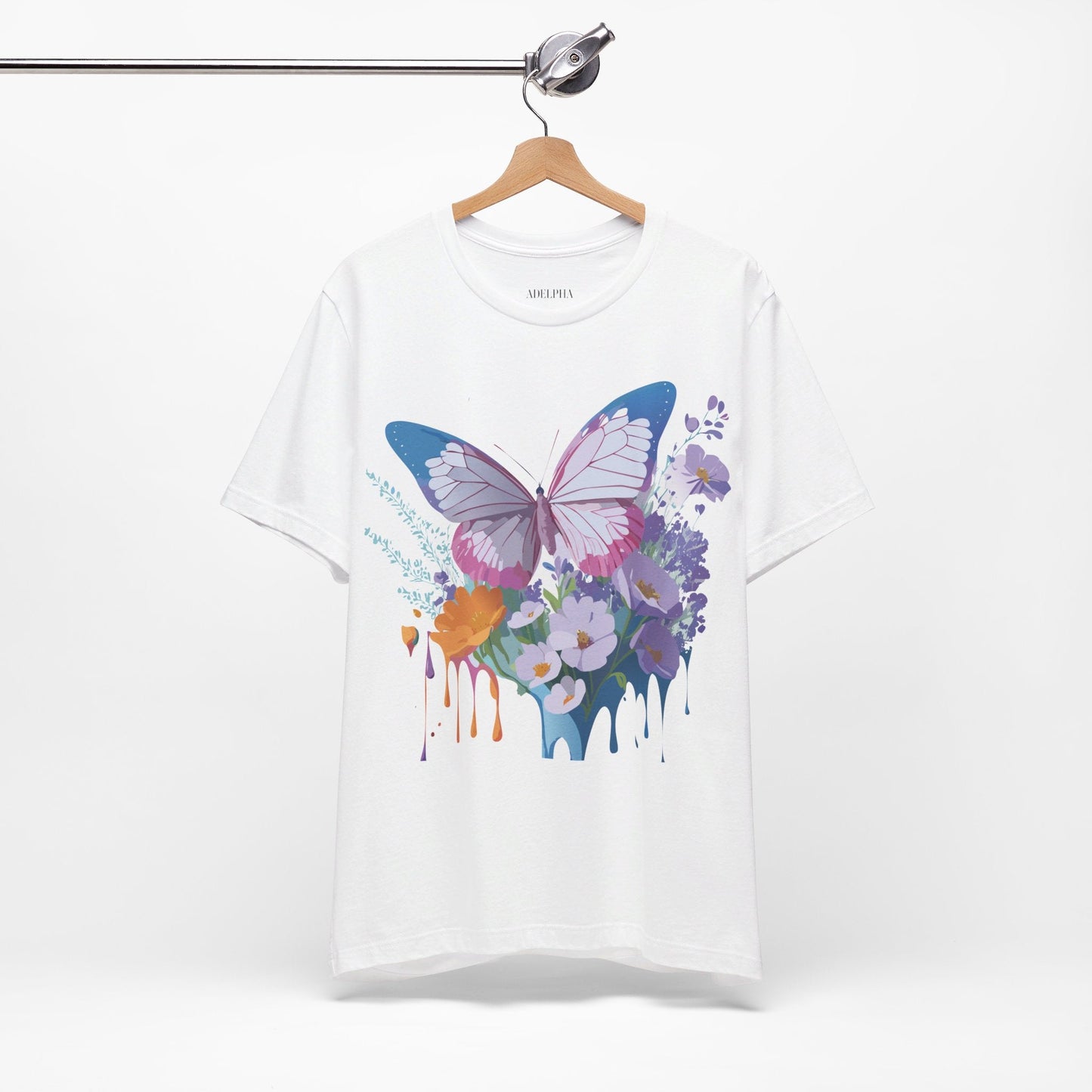 Unisex Butterfly Graphic Tee Adelpha Art Design Vintage Inspired Jersey Tee