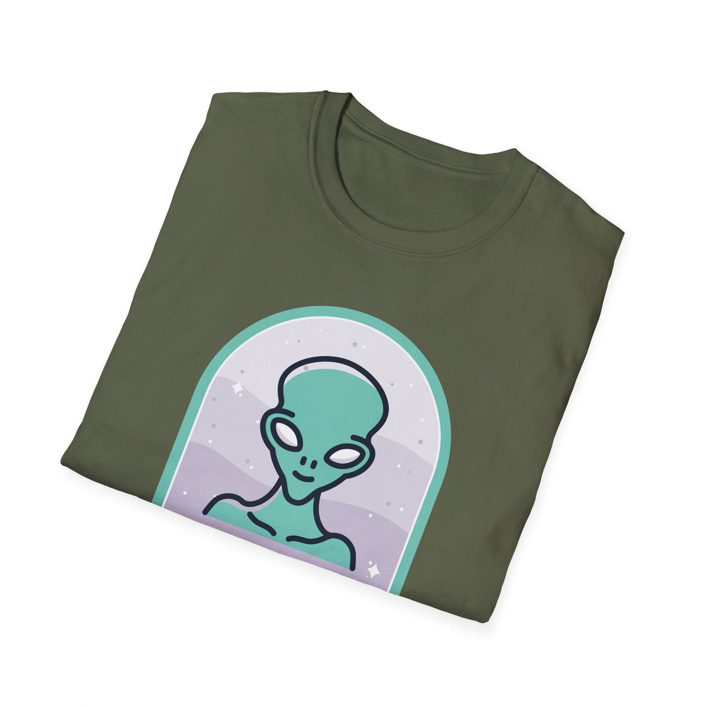 Alien Graphic TShirt  Take Me to Your Leader Retro Space Tee