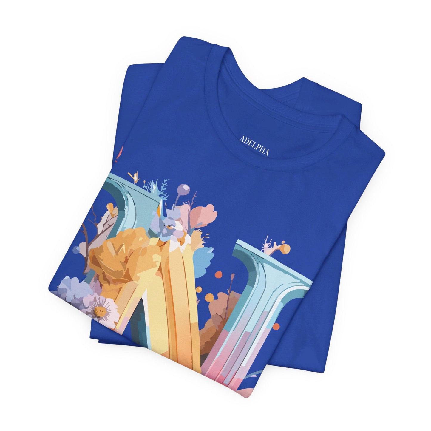 Letter N Shirt Unisex Graphic Tee With Vintage Inspired Artwork By Adelpha Premium Jersey