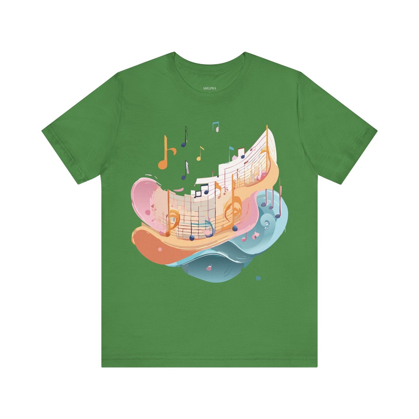 Music Graphic Unisex 100 Cotton Vintage Art with Musical Elements Tee 27