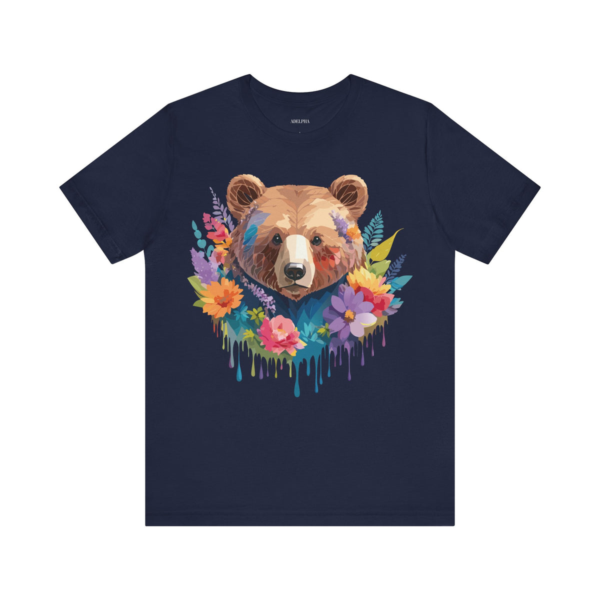 Bear Graphic Design Tee Bella+Canvas Unisex 100 Cotton Tee Shirt a120