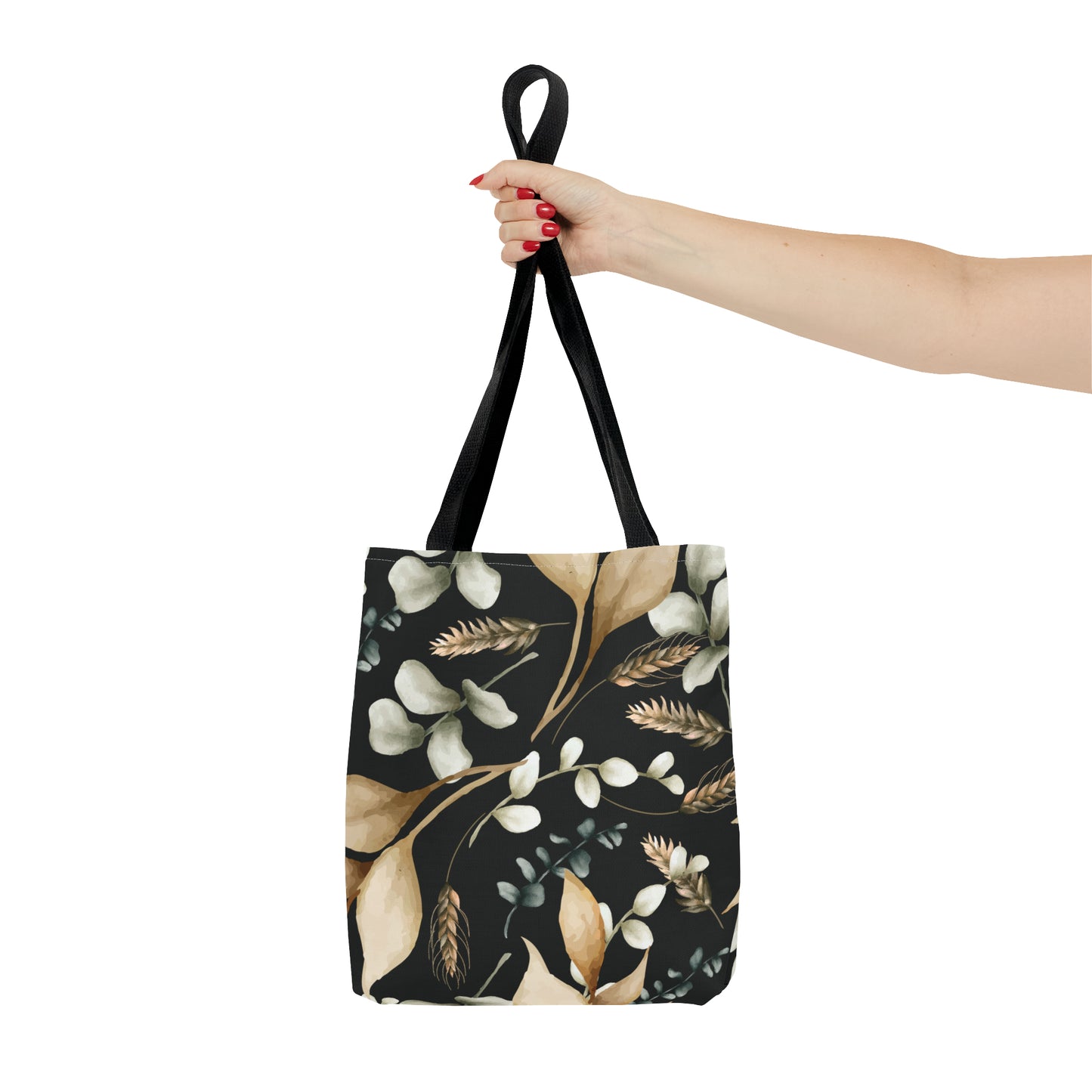 Bolsa de lona con estampados florales 