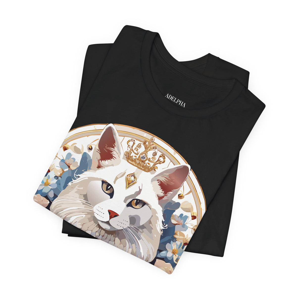 Medallion Graphic Unisex Cotton Bella+Canvas Tee with Art Design d74