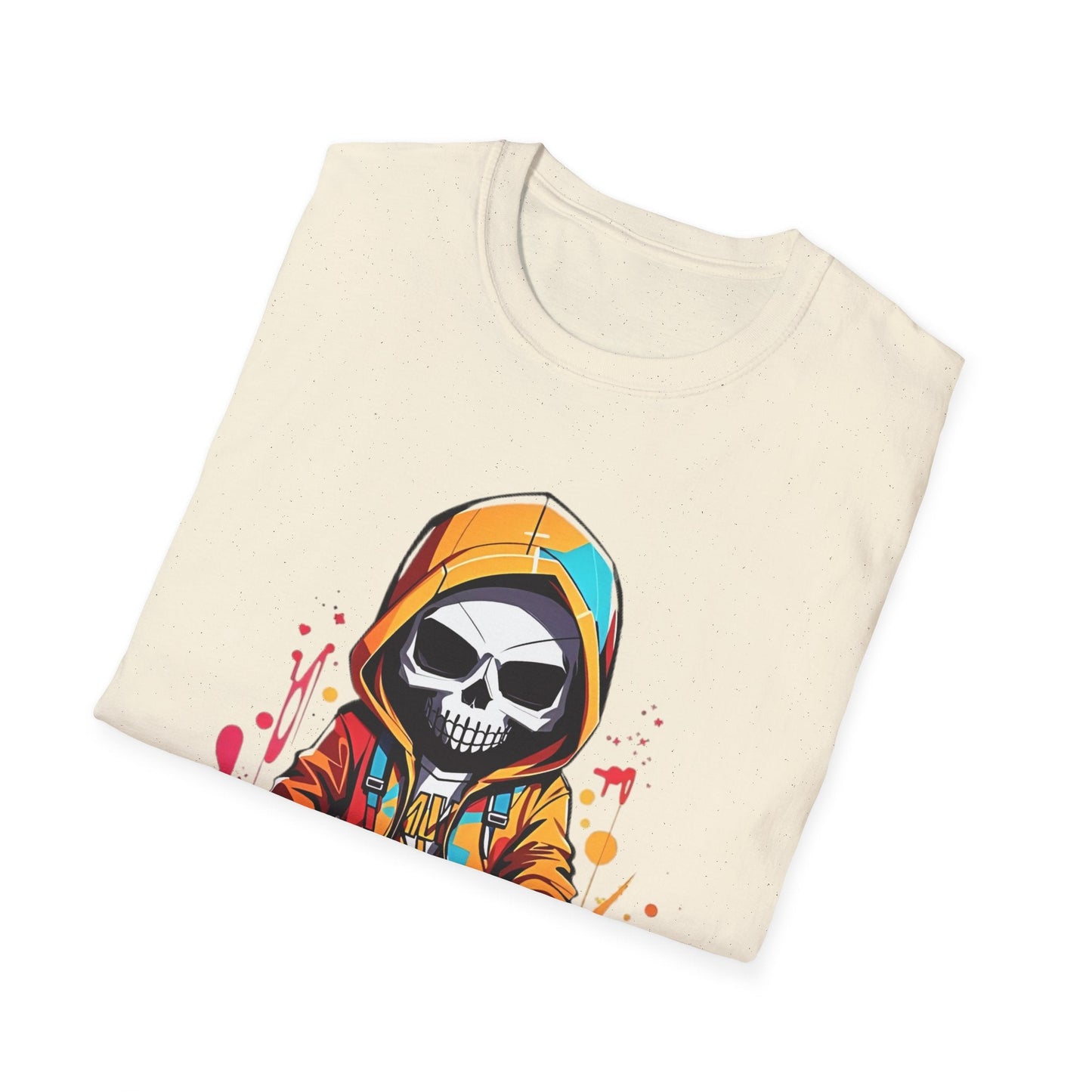 Skull Shirt Unisex Skeleton Graphic Tee Gildan Softstyle 64000 100 Percent Cotton