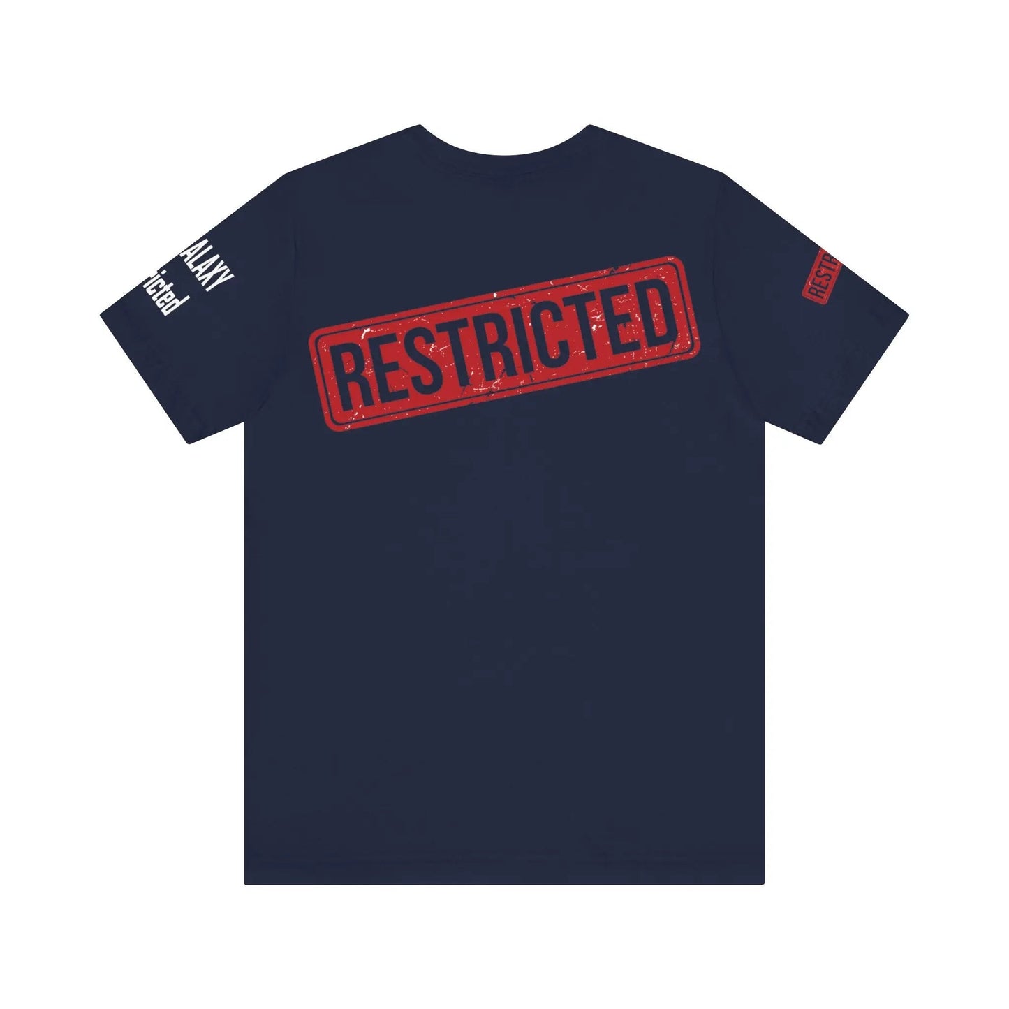 Bad Galaxy Tee Shirt With Red Stamp Made To Order Lightweight 100 Percent Cotton Free Shipping