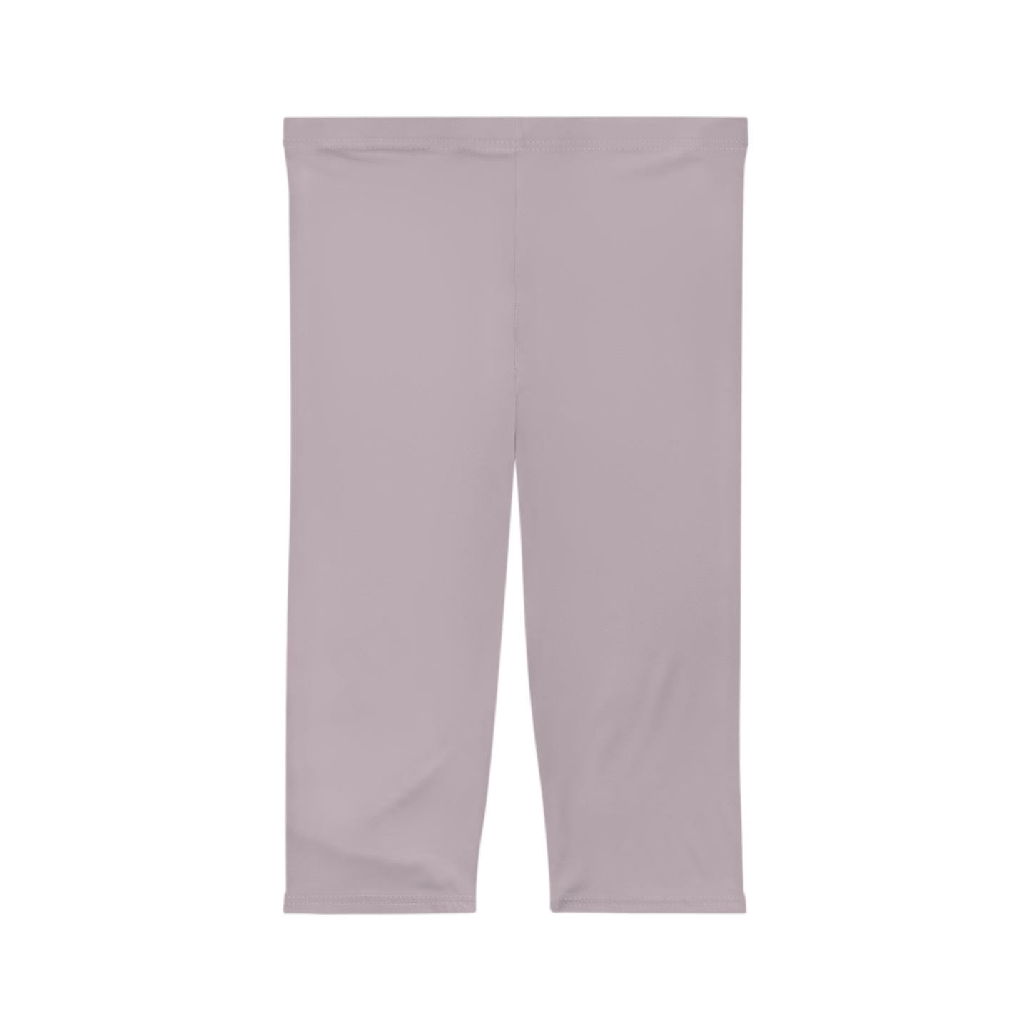 Pale Purple Color Women's Brushed Suede Poly Span Casual Capri Leggings XS-2XL