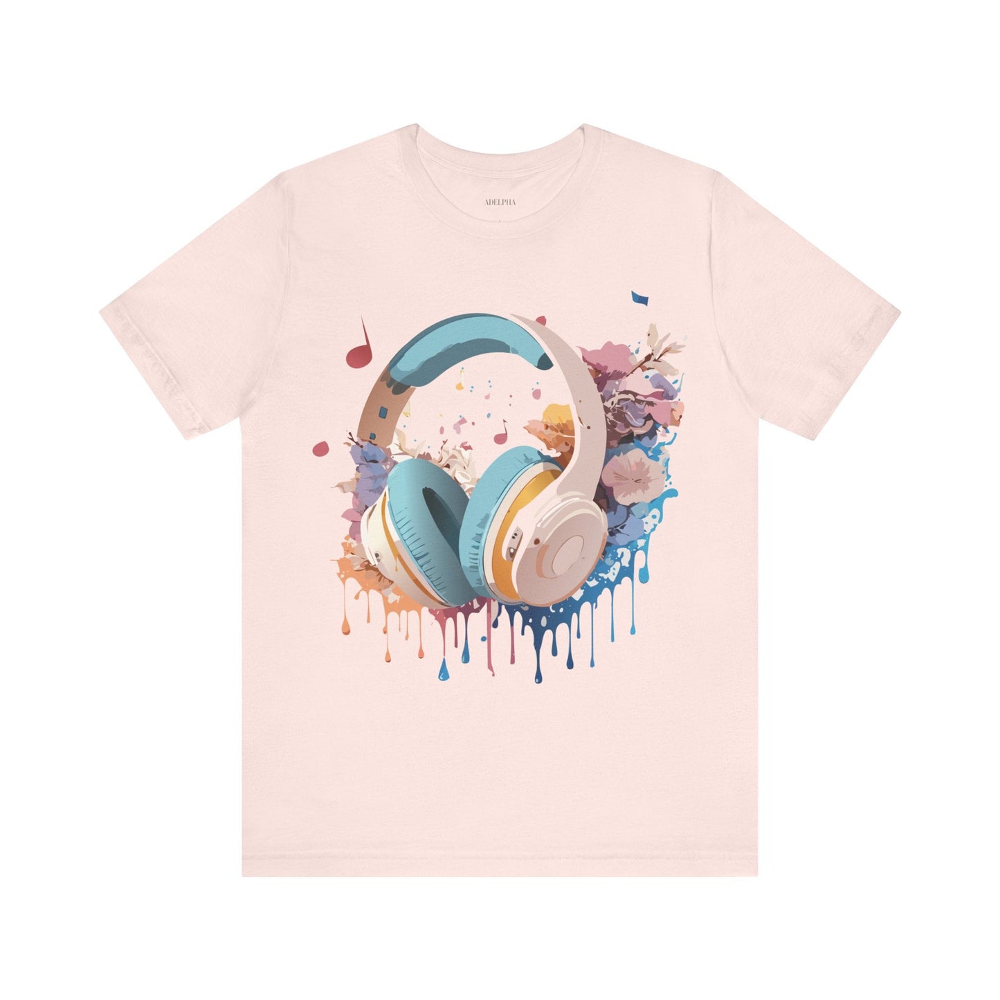 Unisex Graphic Tee Adelpha Art Design Vintage Music Inspired Short Sleeve Jersey Premium