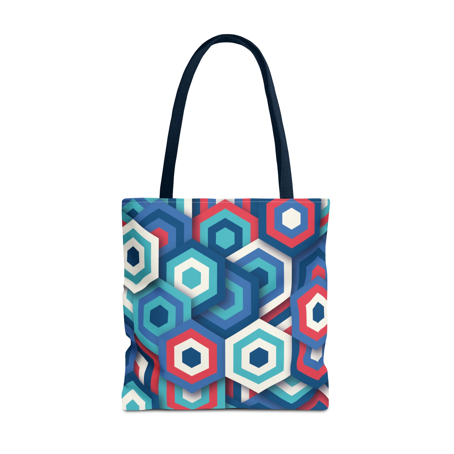 Bolsa de lona con estampados abstractos 