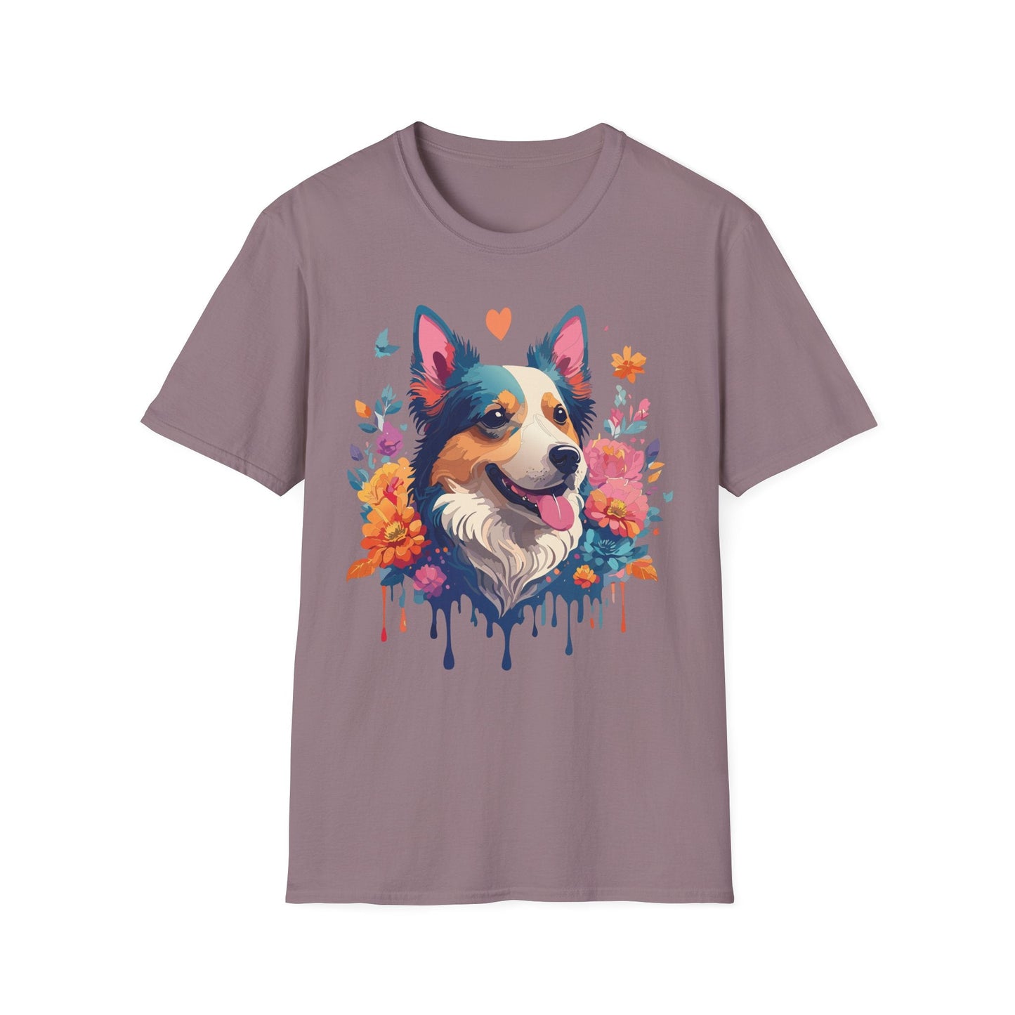 Animal Print Dog Shirt Unisex Softstyle Cotton Tee For Pet Lovers