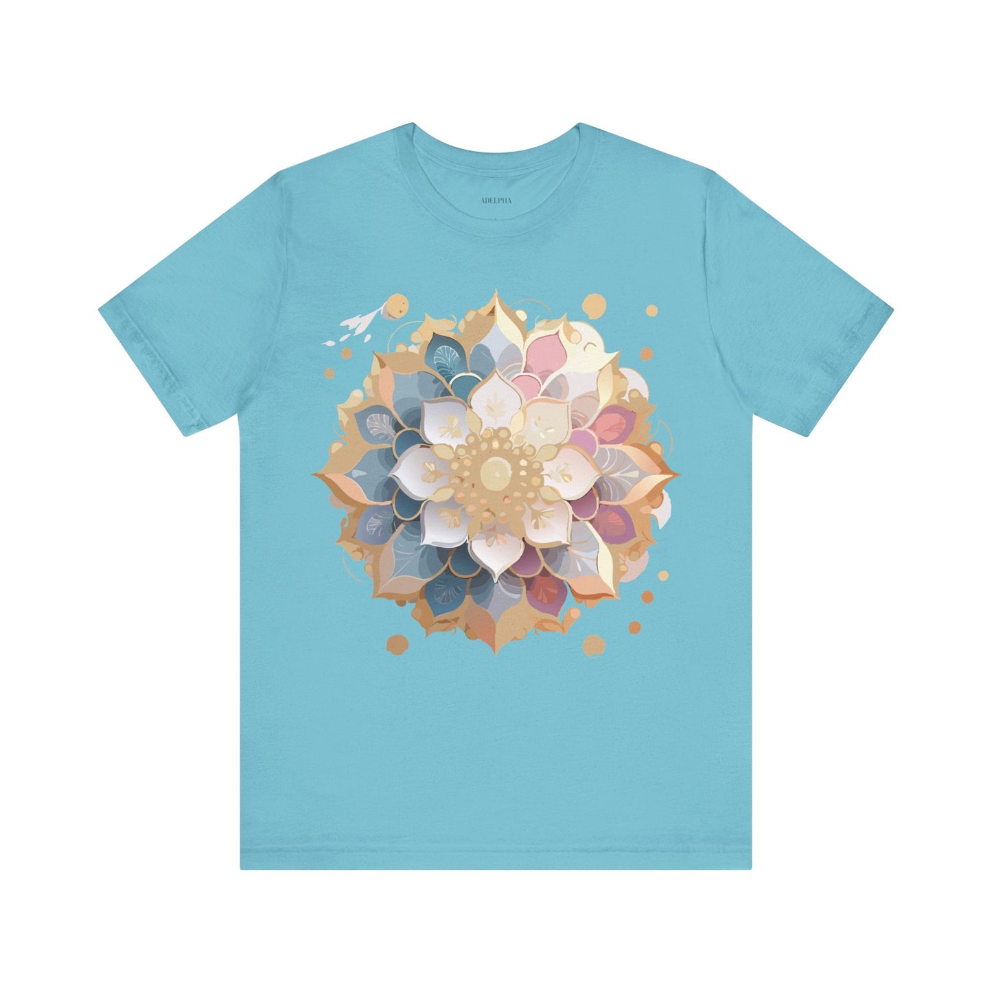 Mandala Graphic Tee For Men And Women By Adelpha Unisex Short Sleeve Art Design Shirt