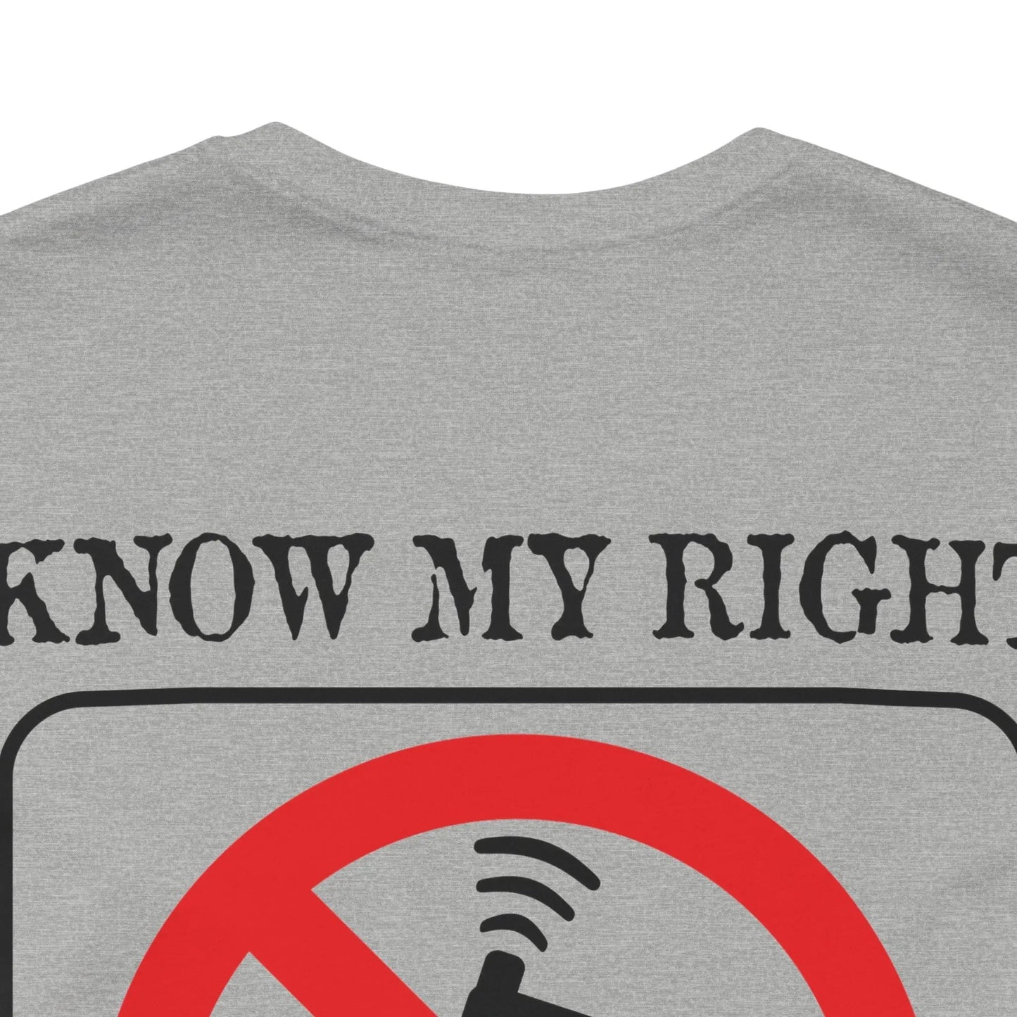 Red Stamp Tee Shirt Made In USA With 100 Percent Cotton Eco Inks From Bad Galaxy Official