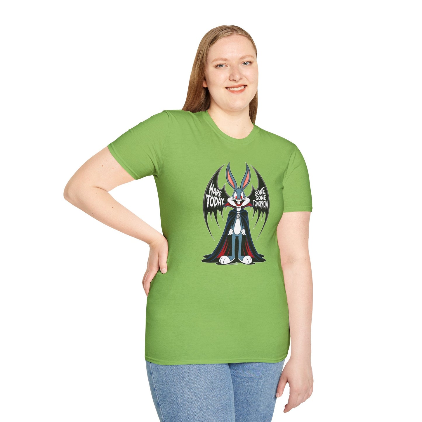 Cartoon Bunny Graphic Unisex Cotton Animal Animation Artwork Design Tee 15
