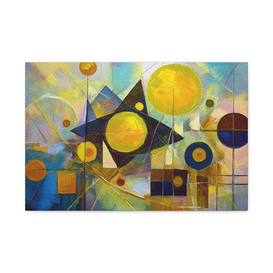 Abstract Oil Painting Print Canvas 24x16, 30x20, 36x24, 48x32, 60x40 Bright Latex Inks, Pine-Wood Inner Frame ABH-29