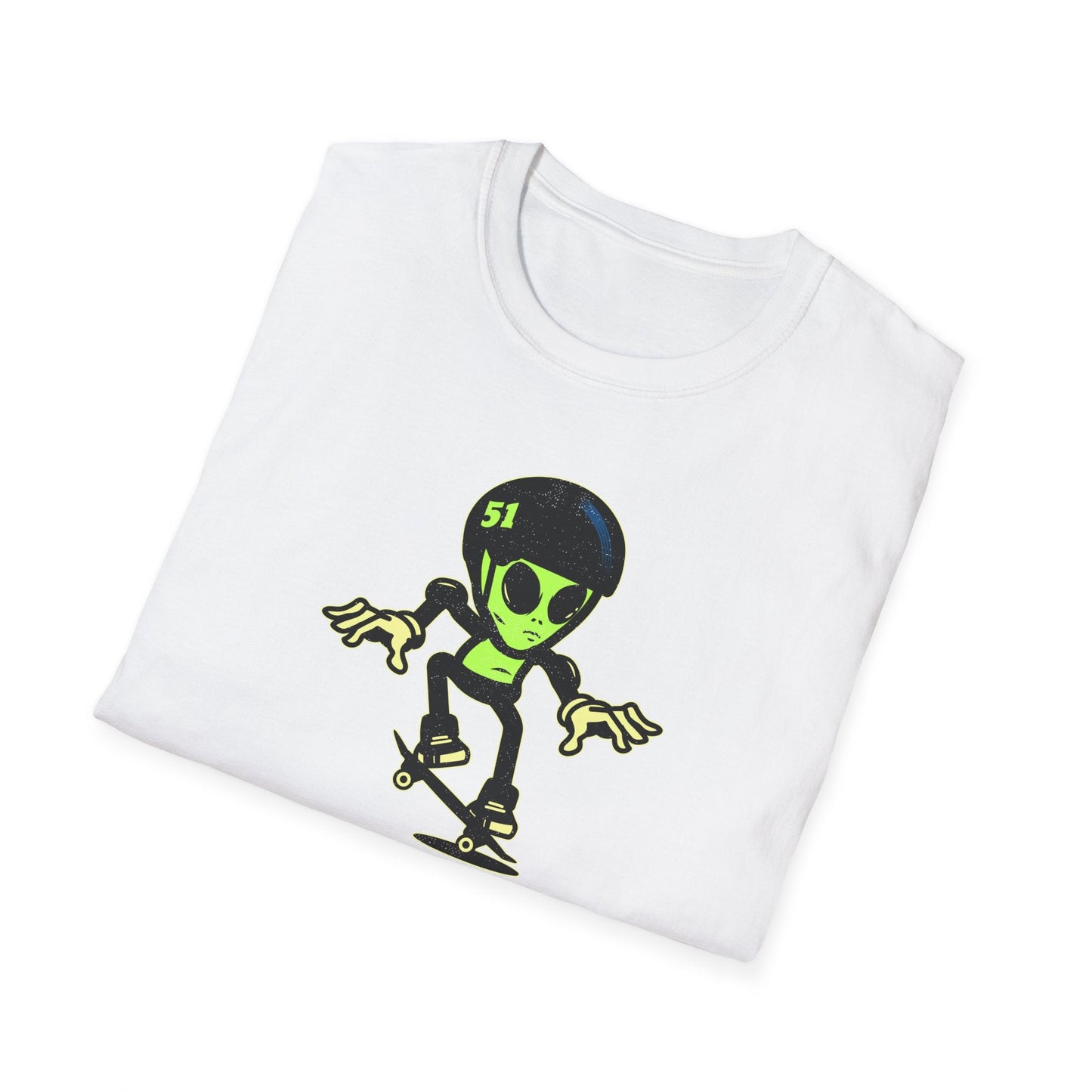Alien Skateboard Space Invaders Shirt