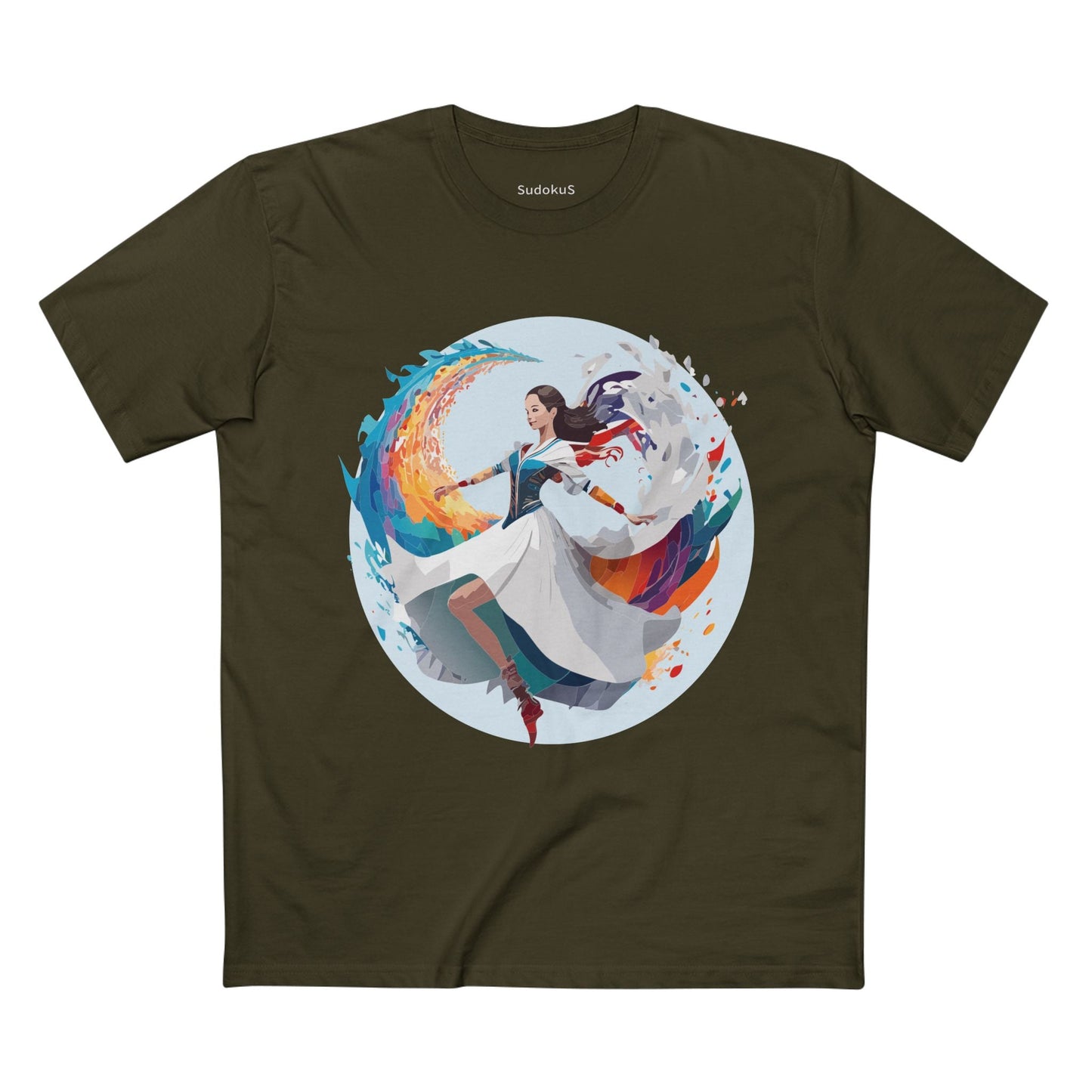 Dancer Graphic Unisex 100 Cotton Staple Tee 18