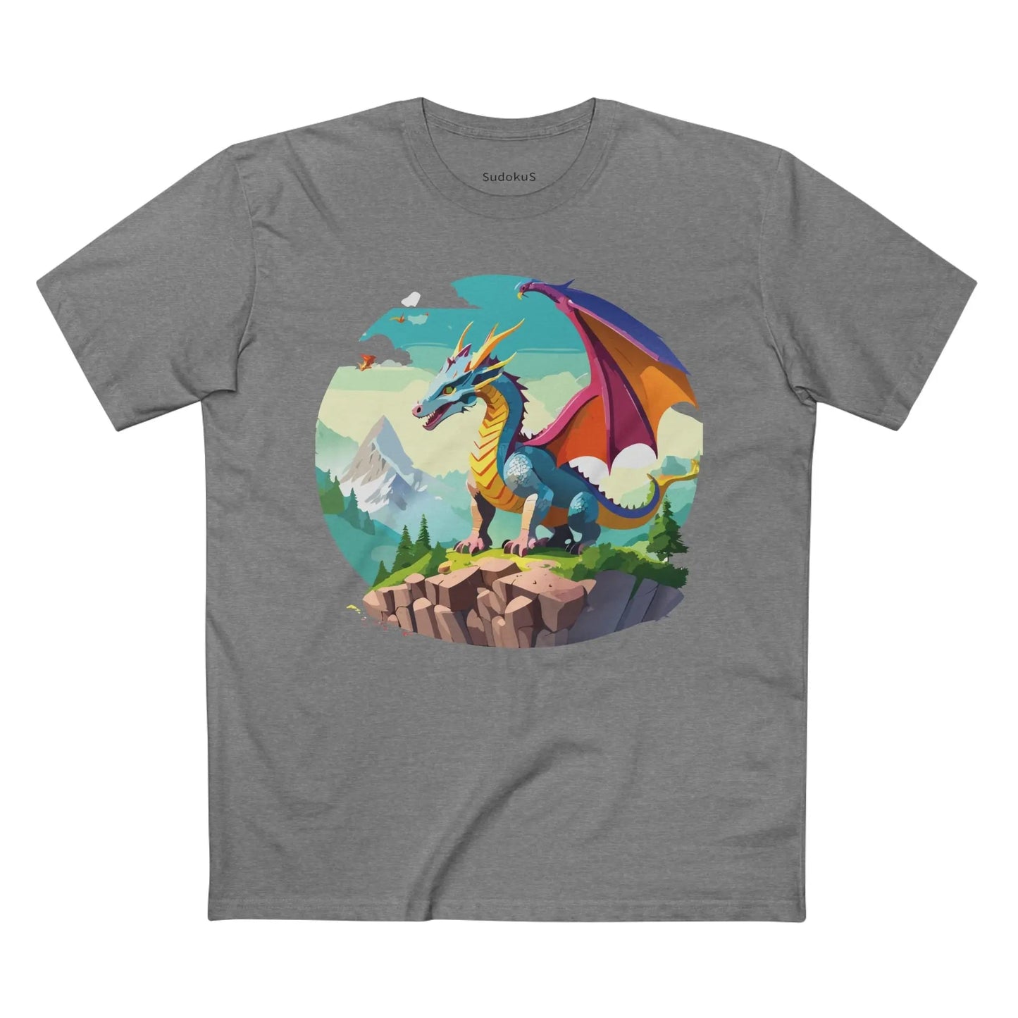 Dragon Graphic Unisex 100 Cotton Staple Tee 32