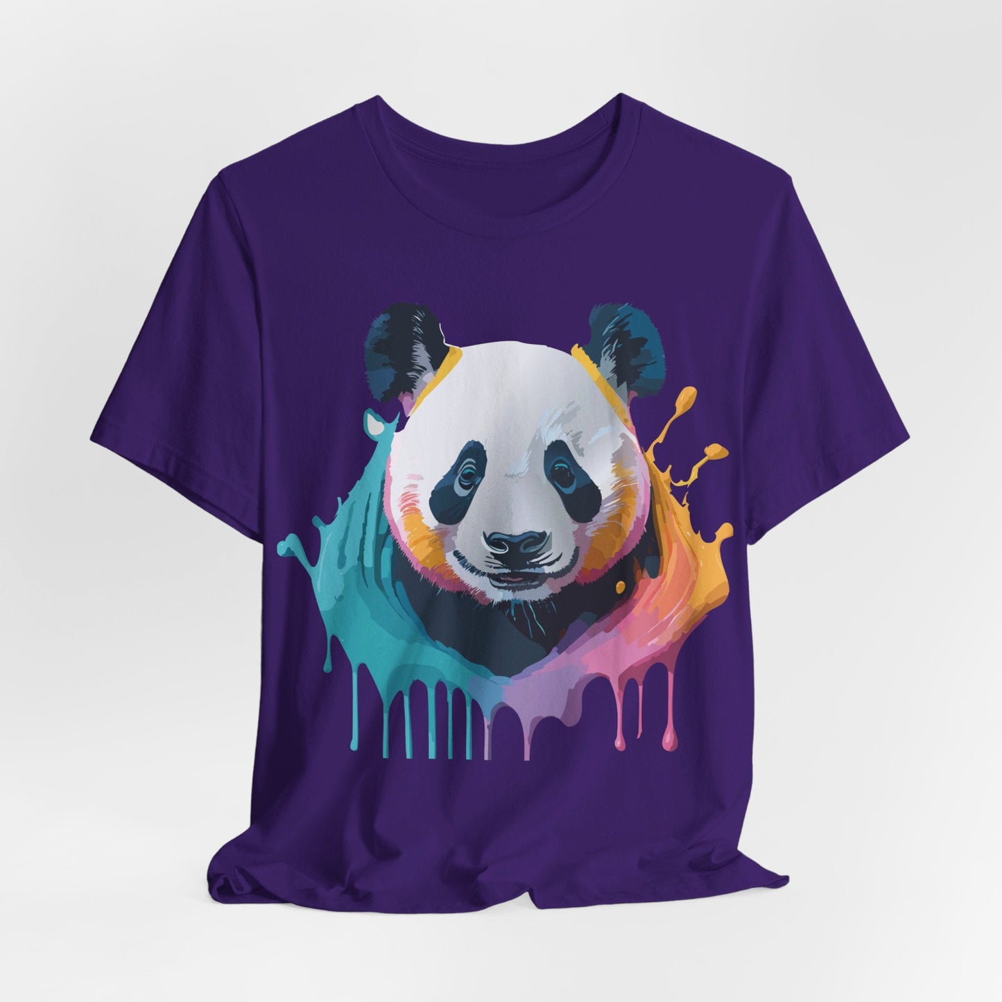 Panda Graphic T Shirt Unisex Jersey Short Sleeve Vintage Inspired Art Tee by Adelpha